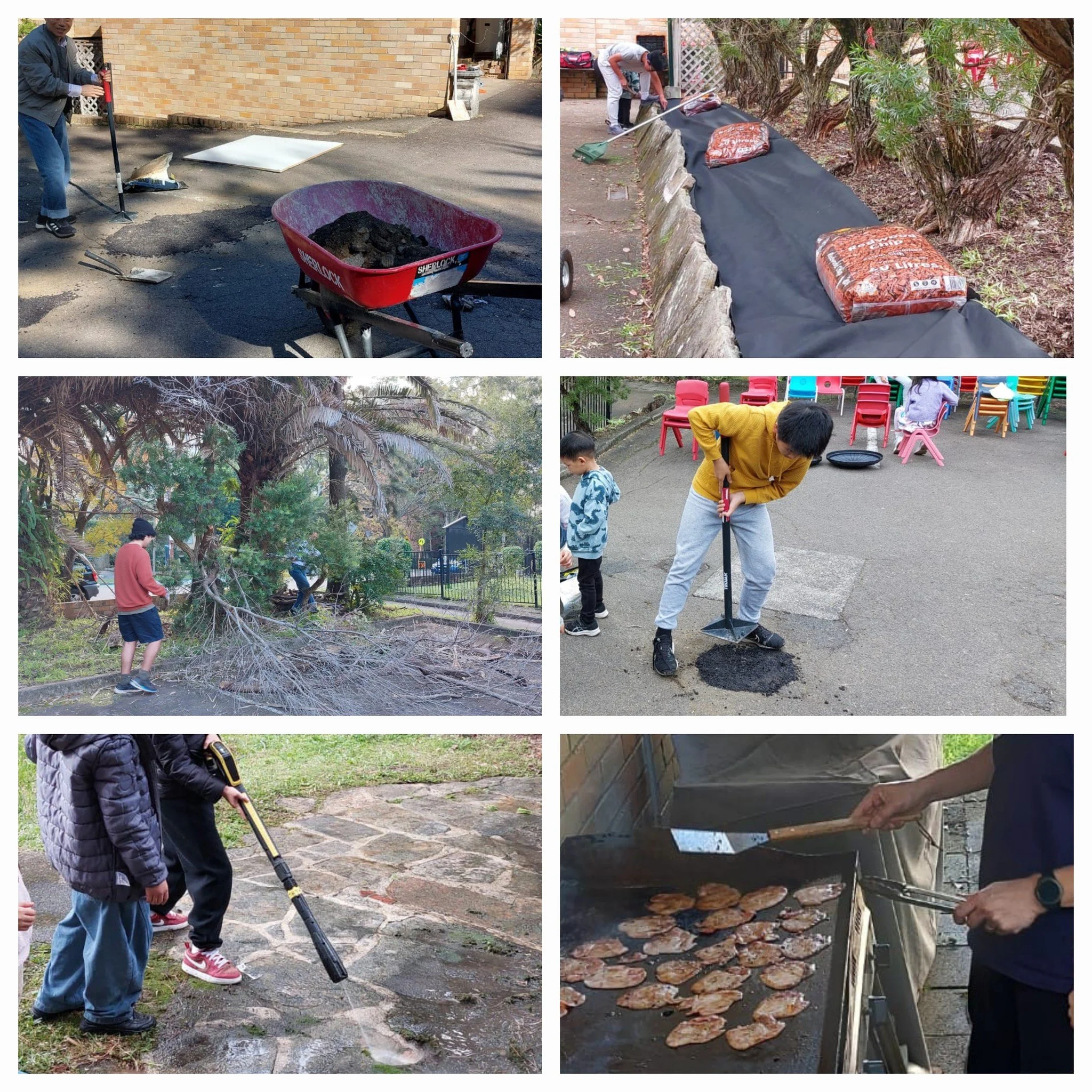 Thank you to everyone who came to the church Working Bee today. It was a productive day and a lot was achieved. We pressure cleaned, mowed, trimmed hedges, removed old branches, filled in potholes, cleaned the inside, wiped the pews and so much more,