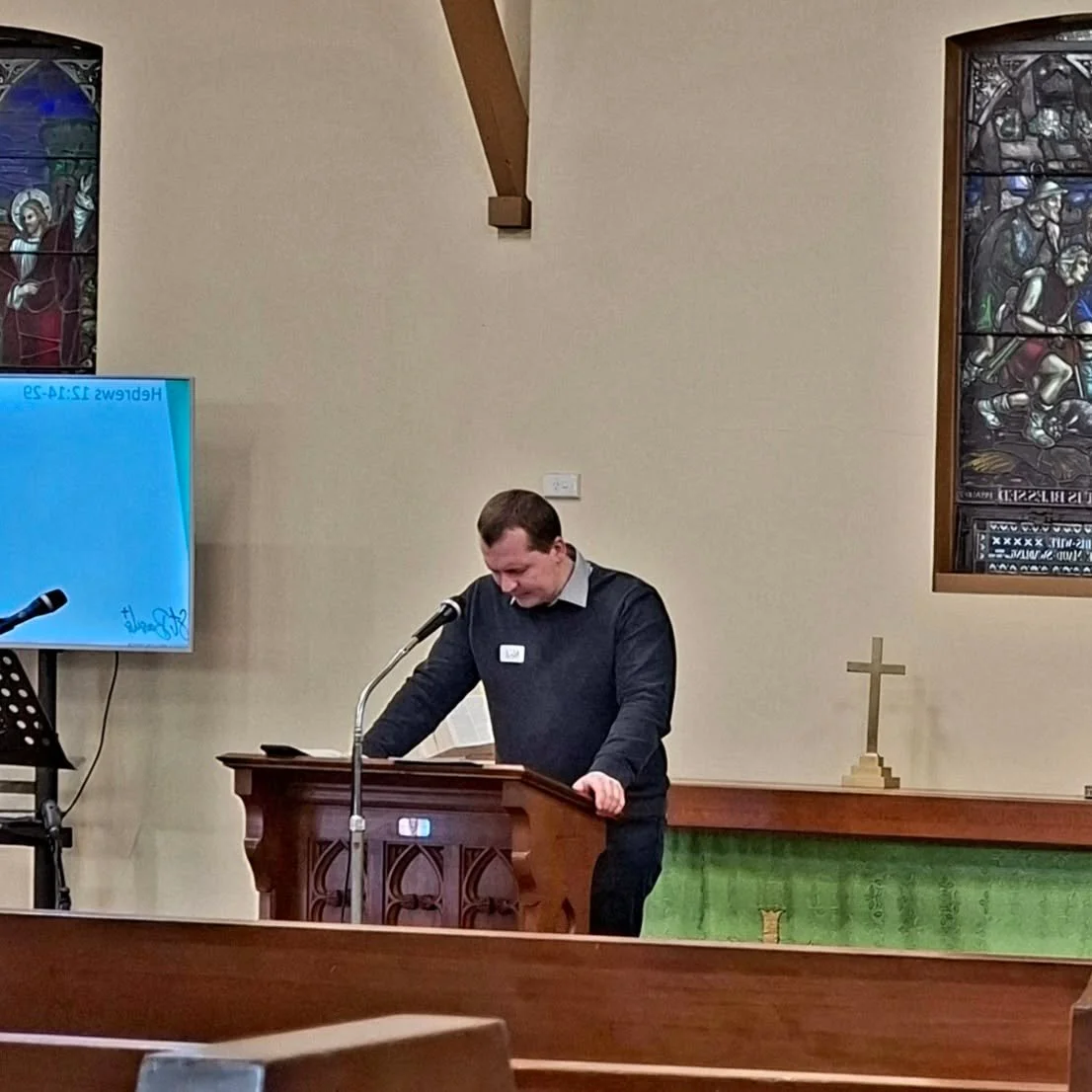 🎙"Jesus is better than Mount Sinai. He the only way to come to God. So don't reject Him."

Today, Ned spoke on how the God of Mount Sinai and Mount Zion is the same God. What's different is God's people. The law of the Old Testament, given