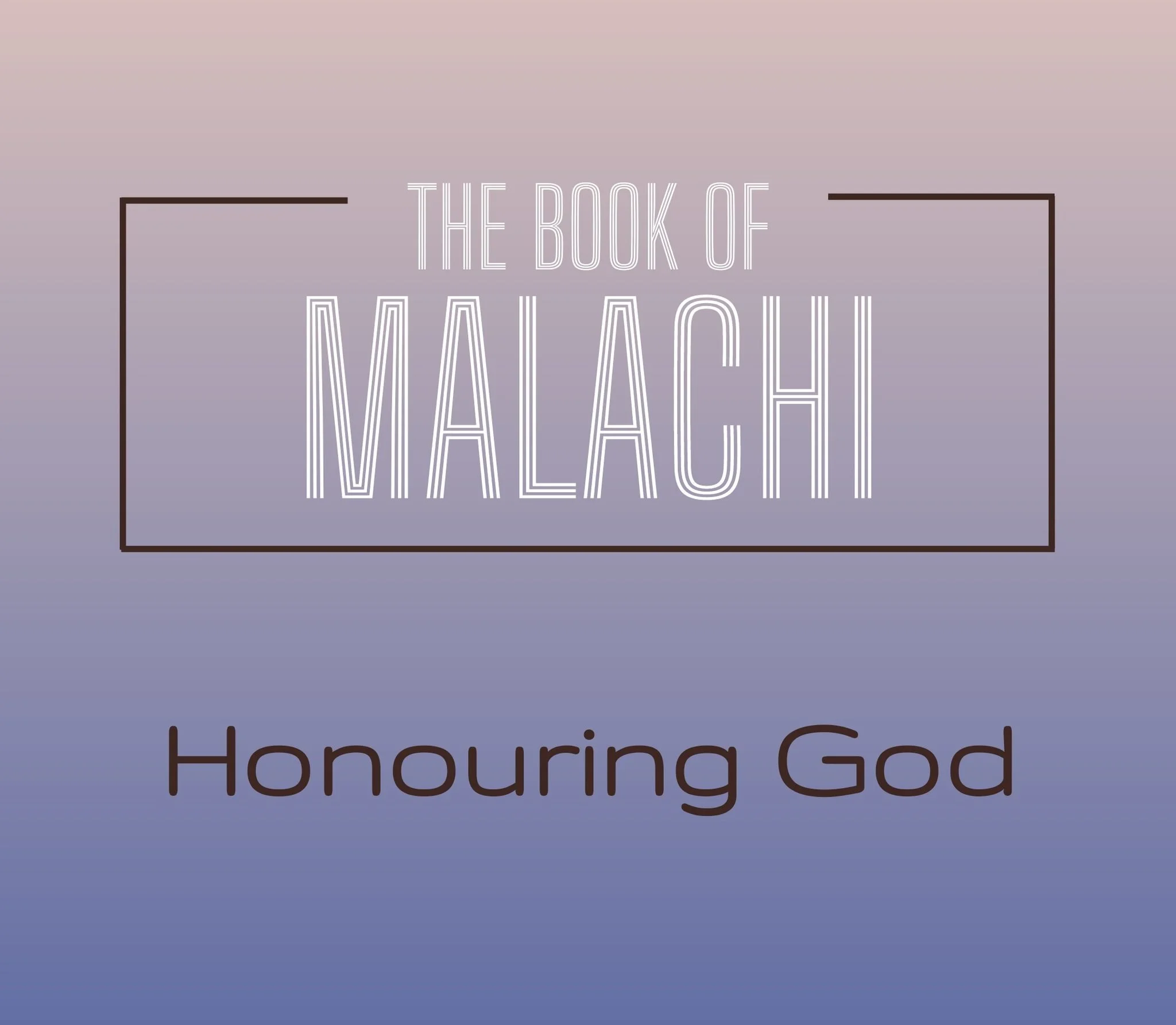 ST BASIL'S ONLINE + CHURCH 
We are starting a new series on the book of Malachi. The main theme of Malachi is honouring God. God has loved us, how do we honour him in our lives? Do we give him our best, or do we give him our leftovers? Join us Sunday