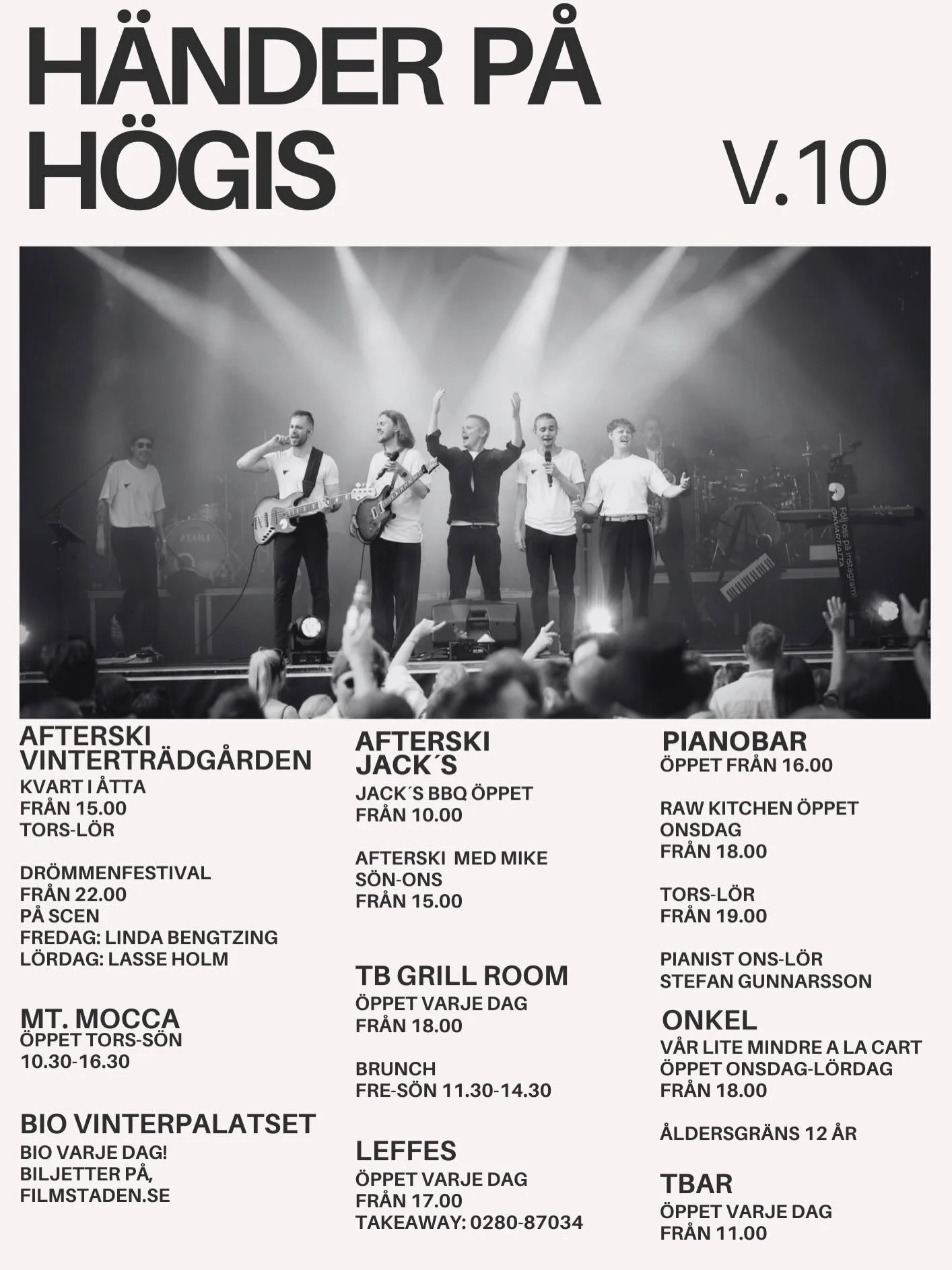 H&Ouml;GIS VECKA 10💞 Det bjuds p&aring; v&aring;rsol och afterski! Som vi l&auml;ngtat!! Ses p&aring; H&ouml;gis! 🤪☀️