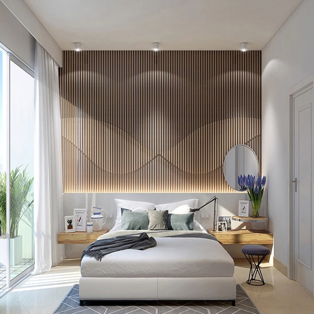 Fluted panels Feature wall Singapore — Chroma Furnishing