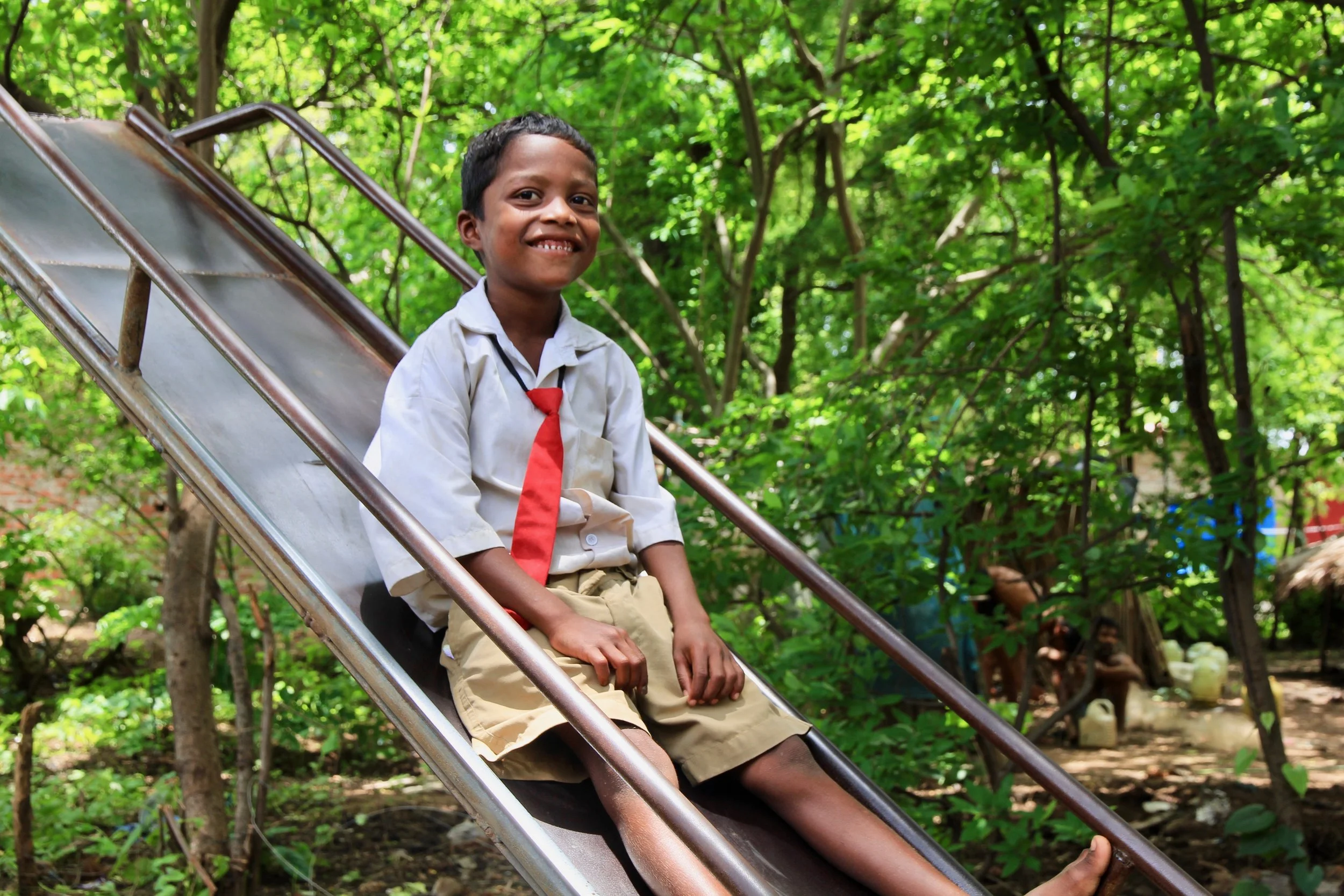 Sainath, a third-grader at the Temki Paada school.