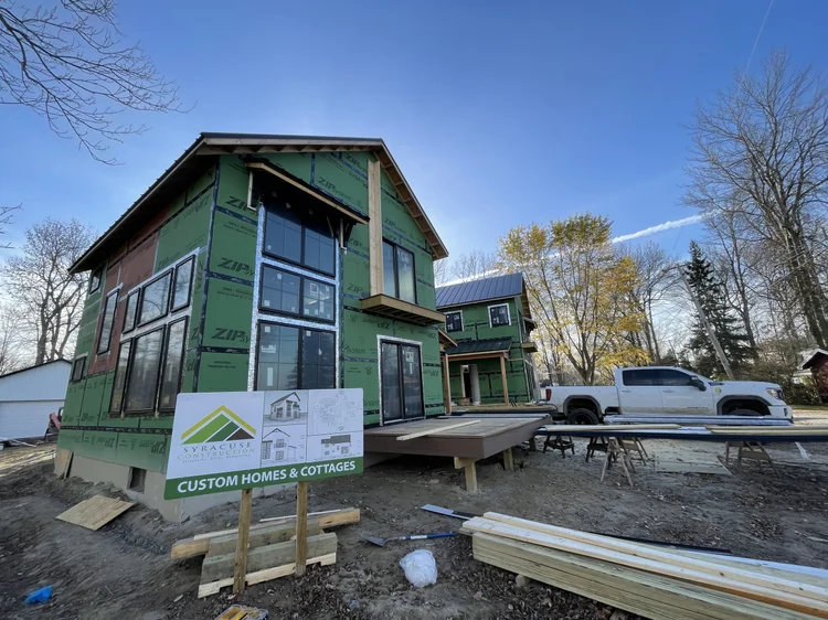 New home construction by Syracuse Construction general contractor