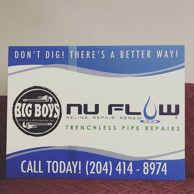 Sewer Problems? Give us a call or send us a quick e-mail! #Nuflow #TrenchlessPipeRepair #winnipeg #manitoba #bigboysrepairs