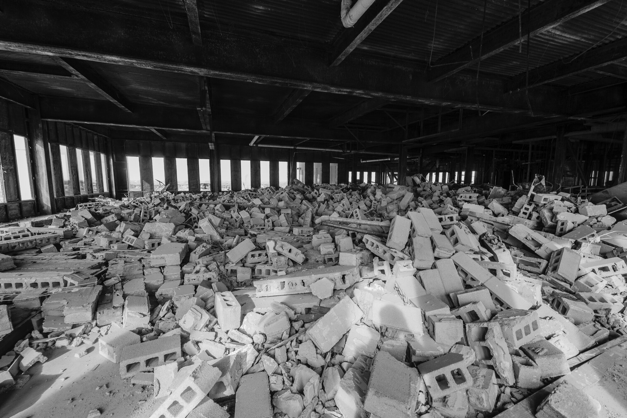  A view of the 21st floor, where the executive offices and board room were. 