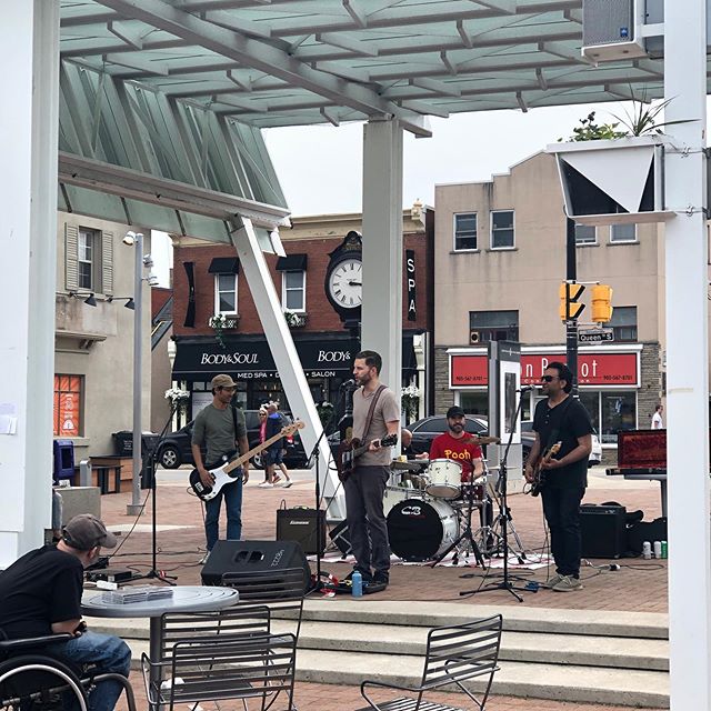 The Noble Rogues are performing in the square! Awesome mashups and rockin tunes. Check out @thenoblerogues now #bnhfest