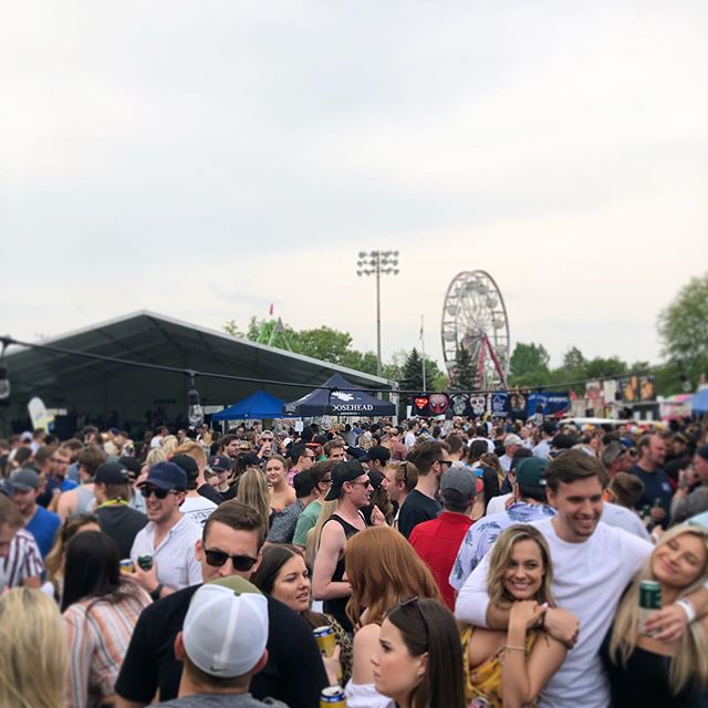 The Moosehead Beer Garden is bumpin! Come down and get yourself a cold one #bnhfest #moosehead #streetsvilleliving