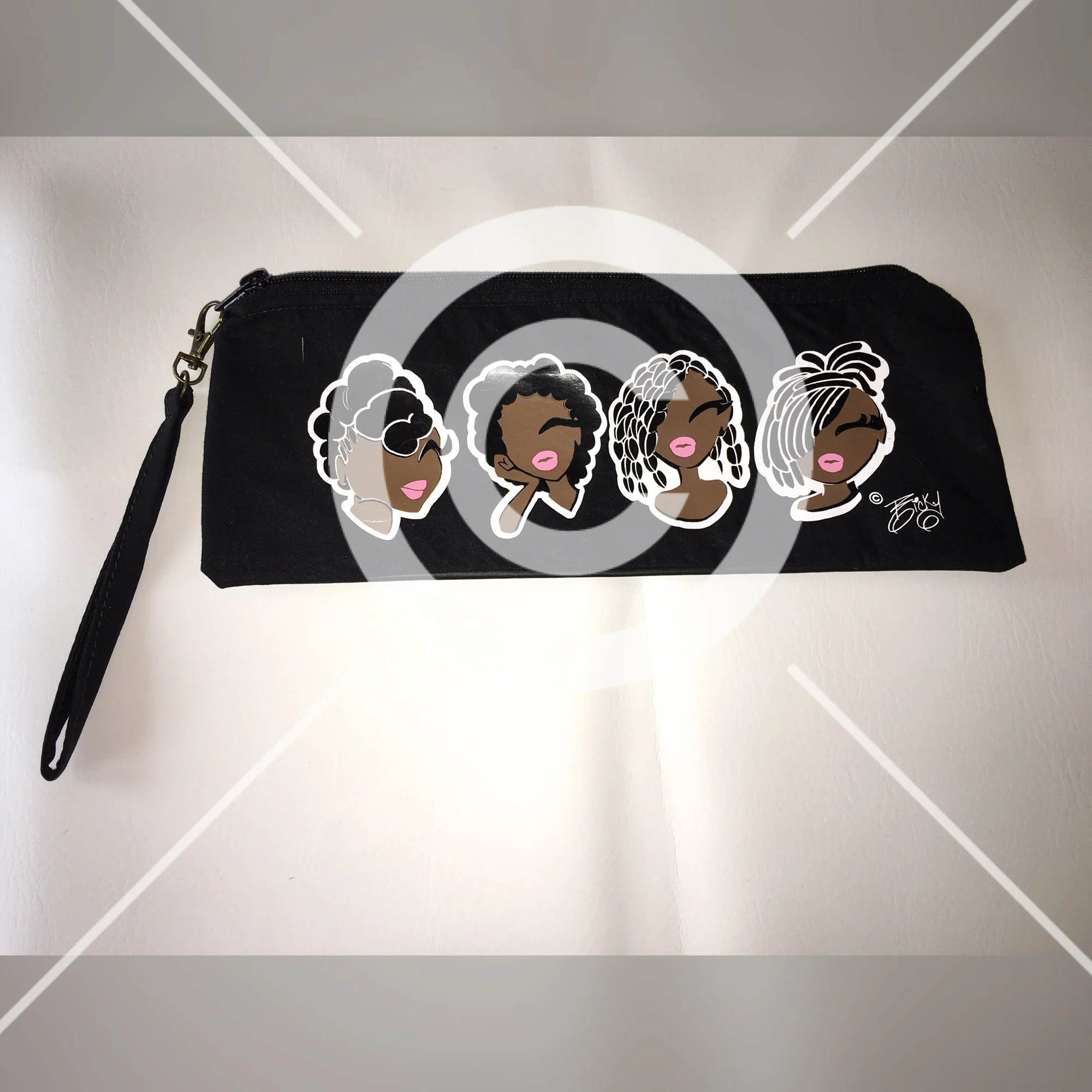 Natural Hair 1/2 Clutch Pouch