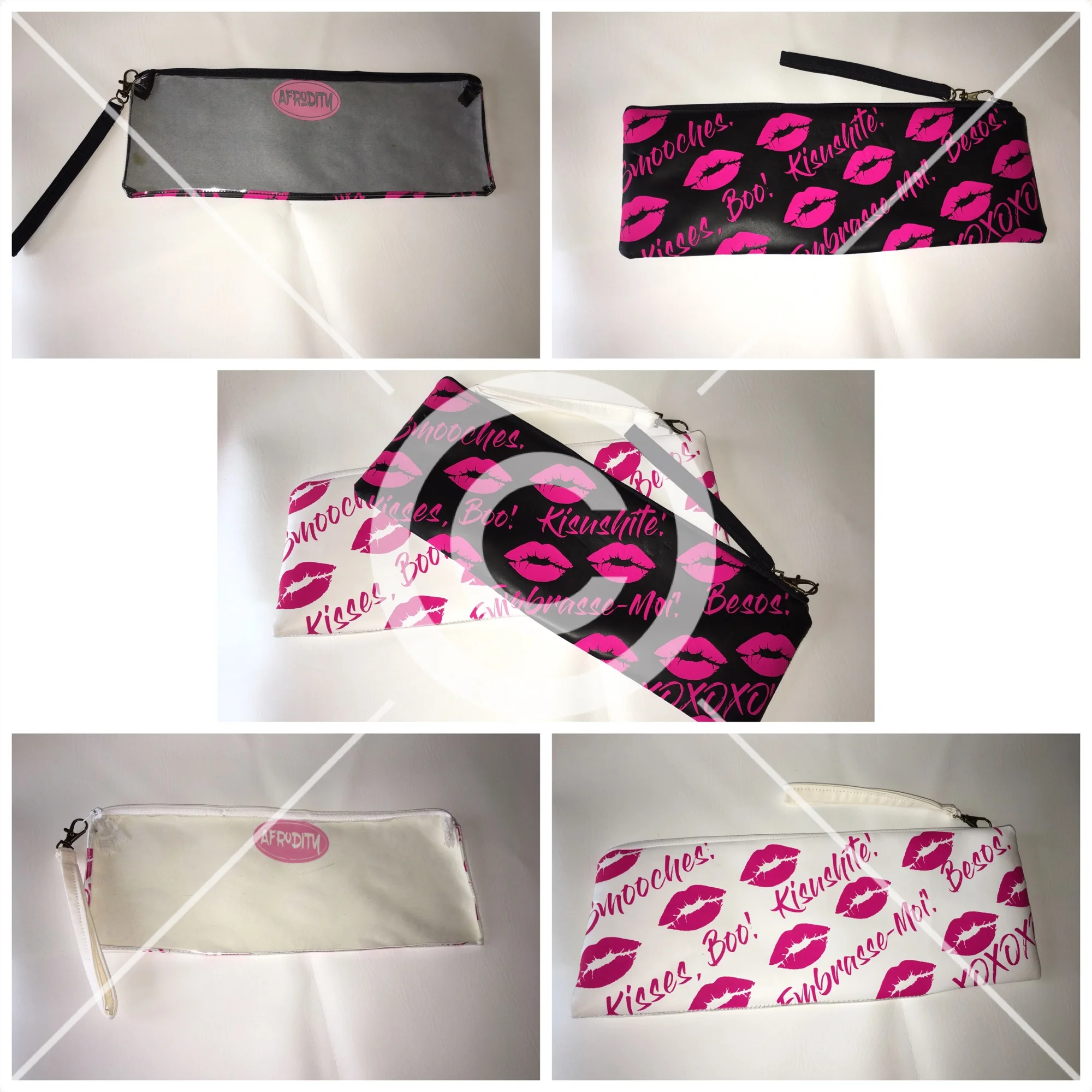 Kisses 1/2 Clutch Purse