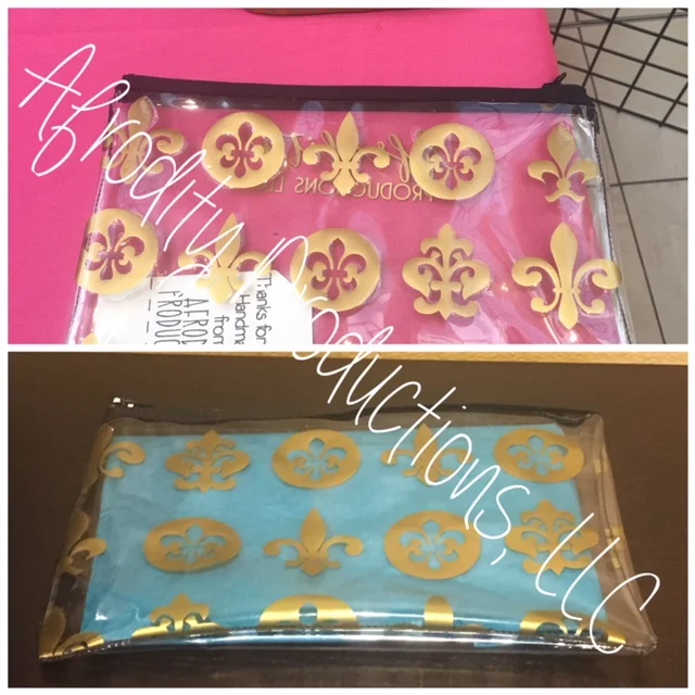 Clear, Flat Fleur de Lis Bag