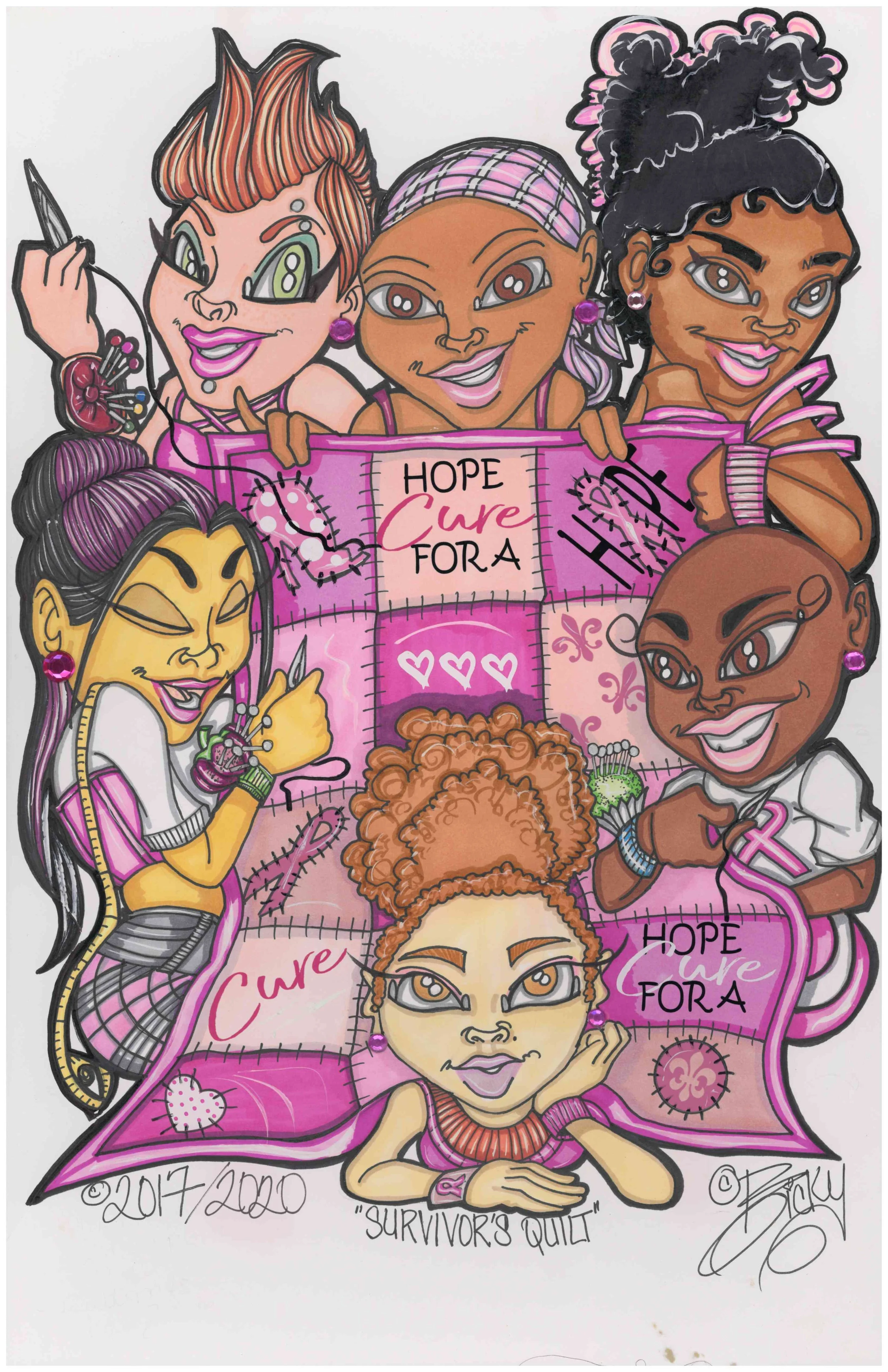 🎀 Survivor's Quilt | Fine Art Print