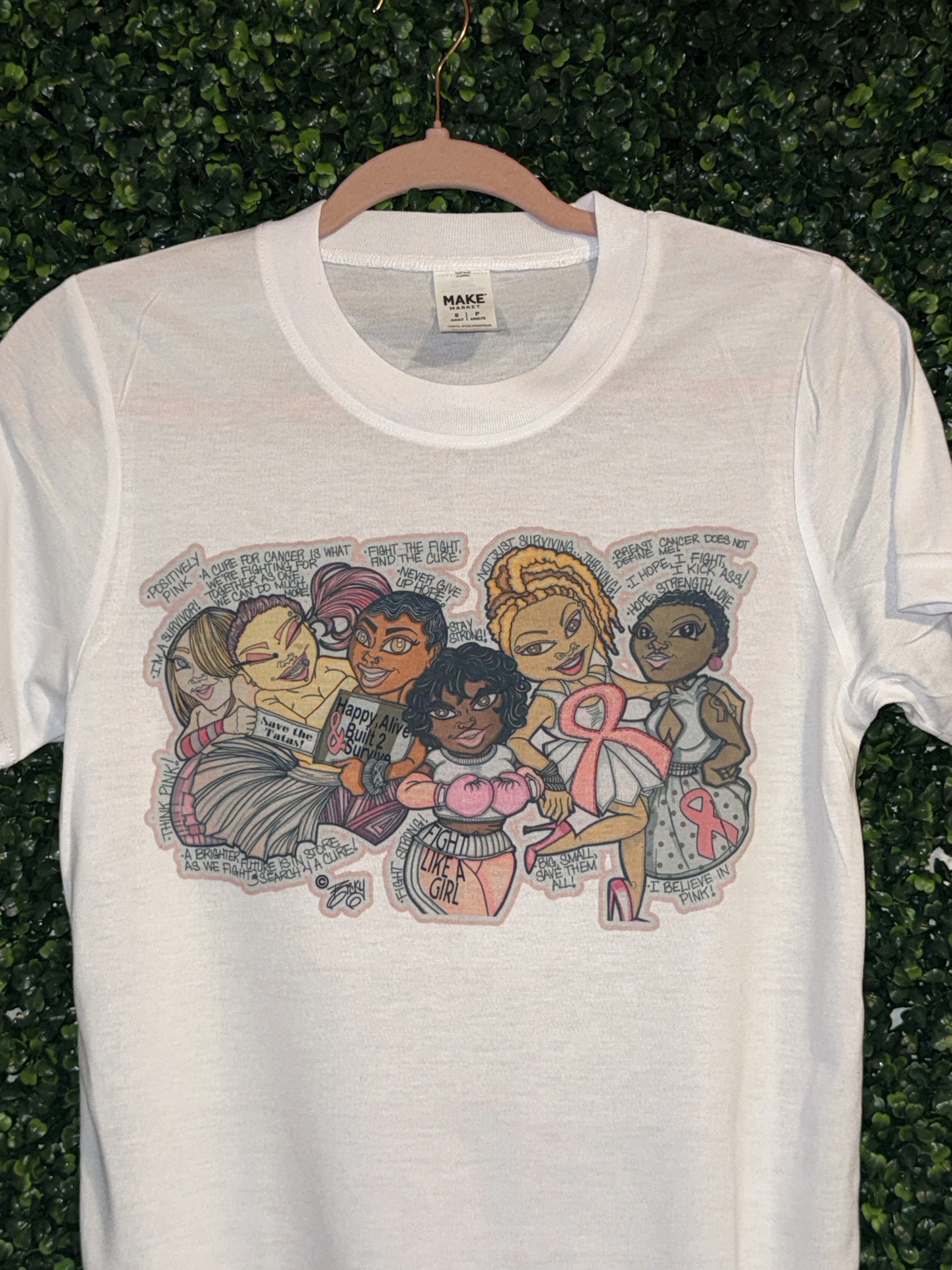🩷 Breast Cancer Slogans Tee