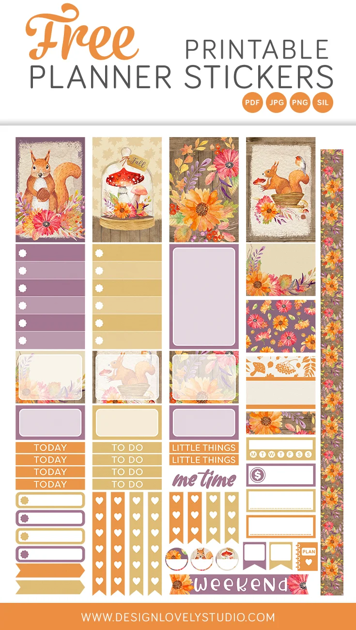Free Printable Fall Stickers