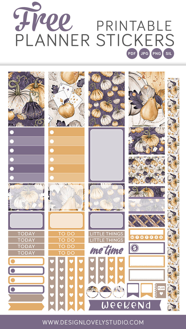 Free Printable Fall Planner Stickers — Design Lovely Studio