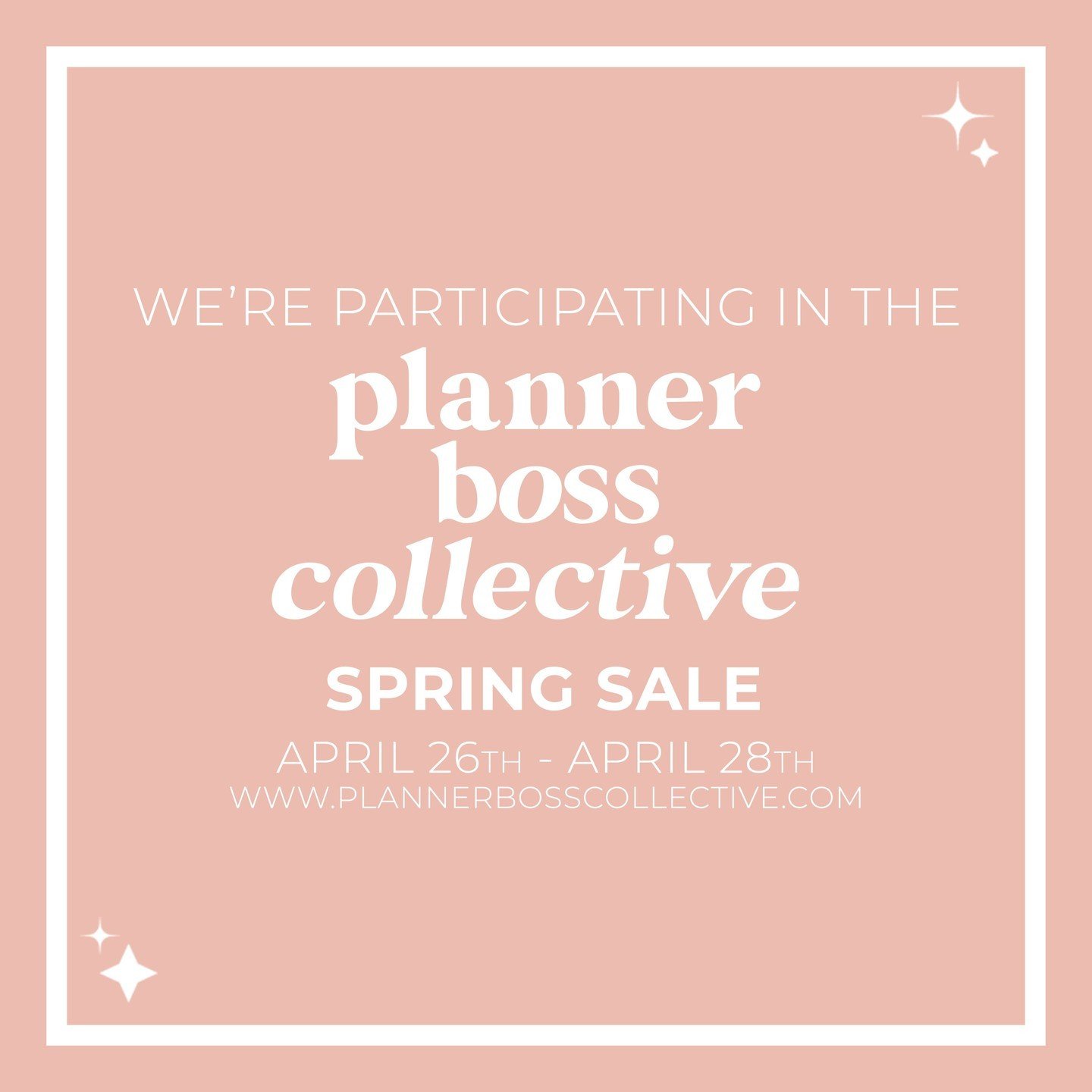 Hello and happy Wednesday! 🌟⁣
I'm super excited to announce that Design Lovely Studio will be participating in the Planner Boss Collective sale on April 26-28! ⁣
⁣
🎉 I'm preparing a lot of new collections, so stay tuned for sneak peeks over the nex