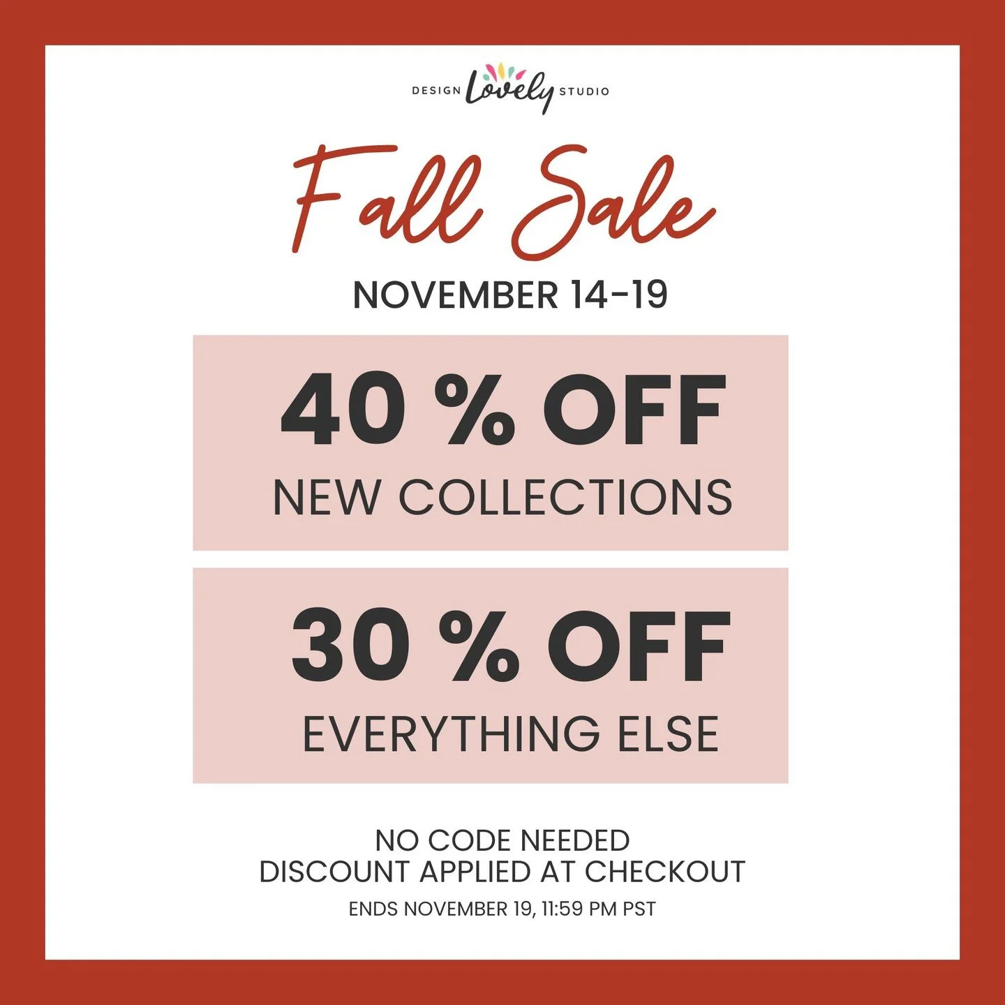 The Fall Sale is officially live! 🍂✨⁣
⁣
Enjoy 40% off new winter collections and 30% off everything else &mdash; now through November 19.⁣
It&rsquo;s the perfect time to grab some cozy planner stickers for your winter spreads! 💕⁣
⁣
To shop, click o