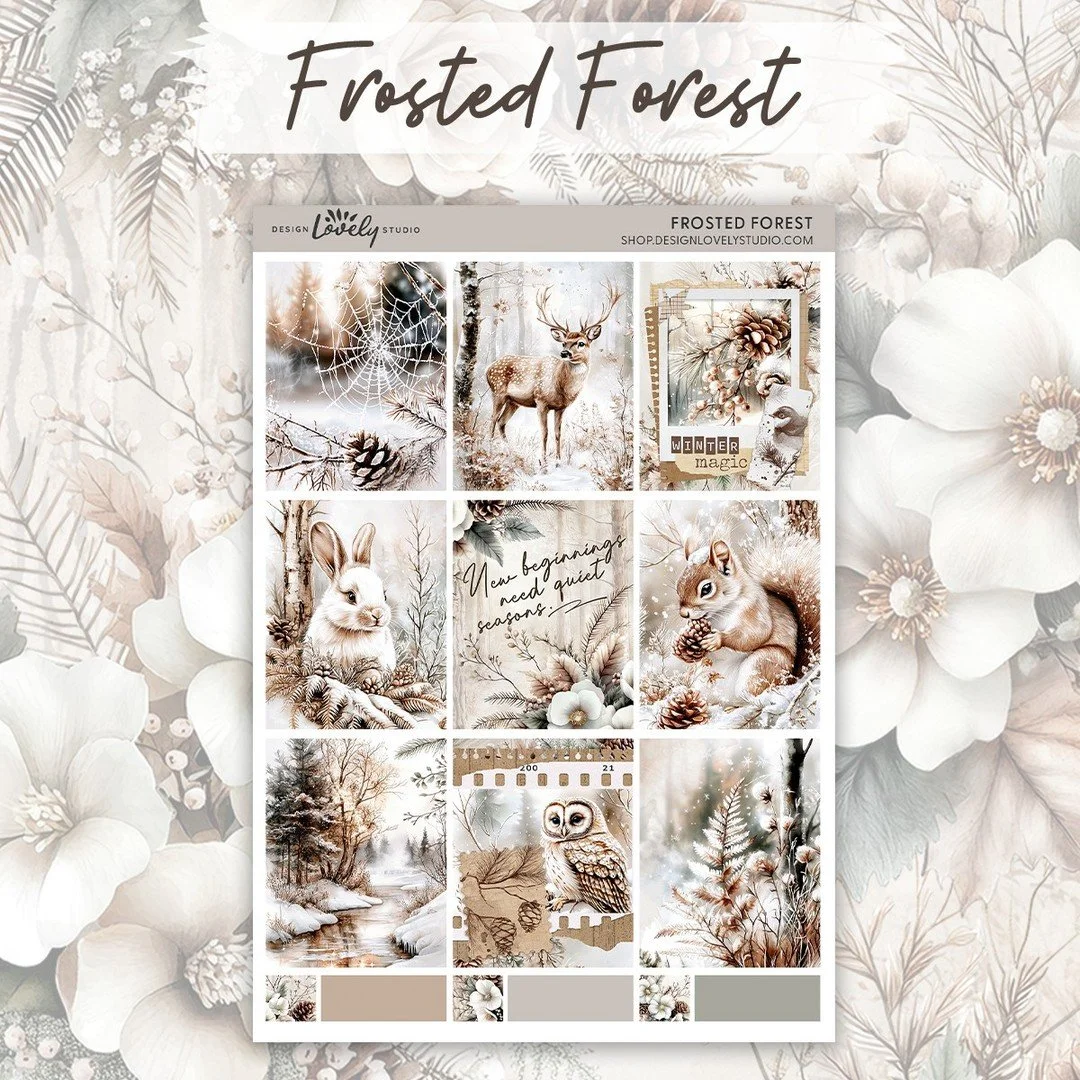 The Frosted Forest collection has been such a joy to create &mdash; soft winter tones, sweet woodland friends, and that peaceful winter magic. ❄✨⁣
If you&rsquo;ve been eyeing it, the Fall Sale is a great time to grab it at 40% off until Nov 19.⁣
⁣
Sh