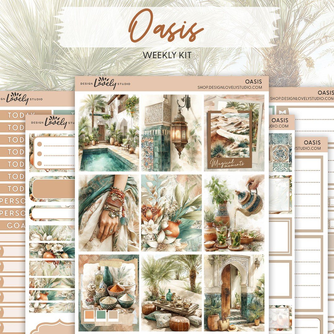 If you&rsquo;re in the mood for something a little calmer 🌿⁣
⁣
This one is Oasis &mdash; part of the new releases (3/5).⁣
Soft desert tones, warm neutrals, and a quieter kind of layout that just feels easy to use.⁣
⁣
Also &mdash; the Planner Boss Co