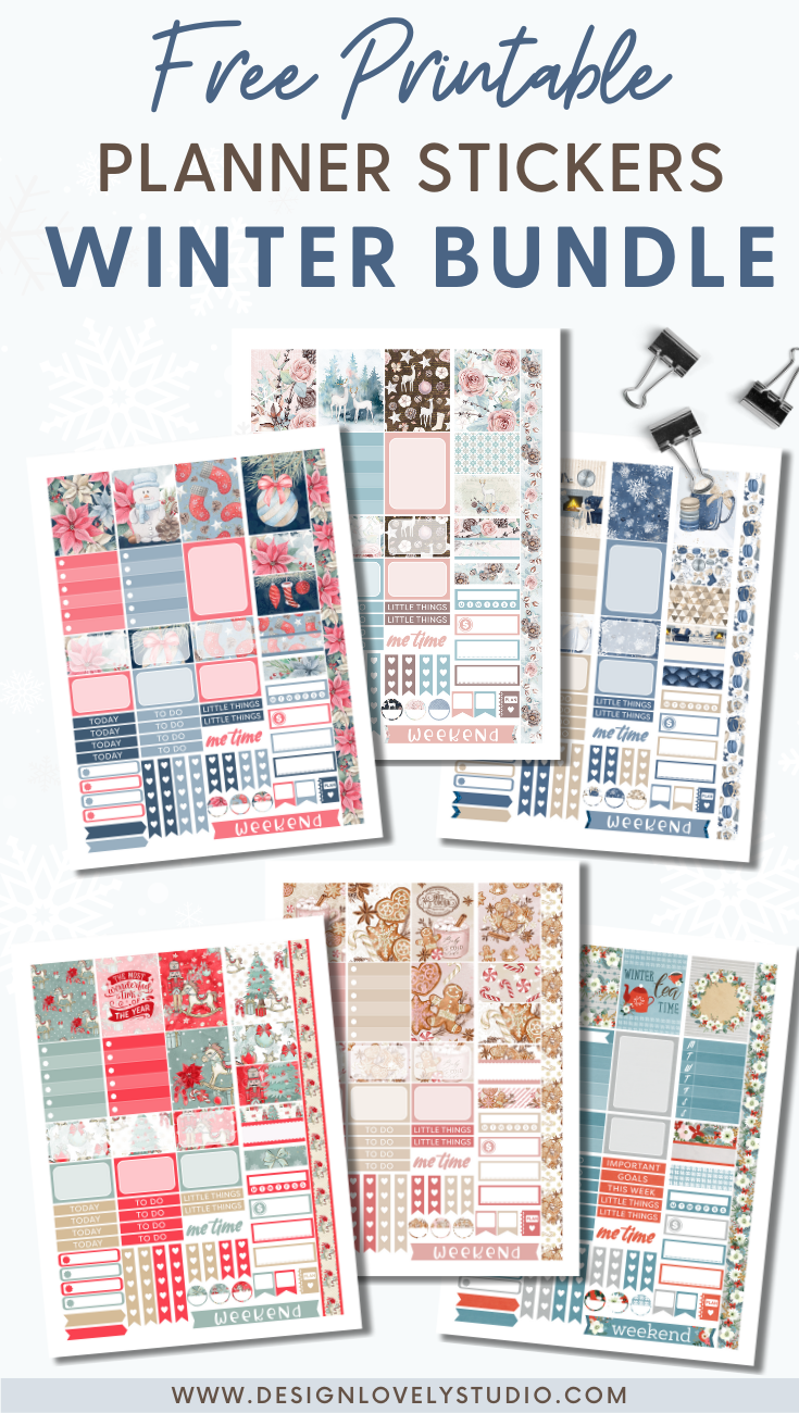 Planner Stickers Bundle, Print and Cut Ready