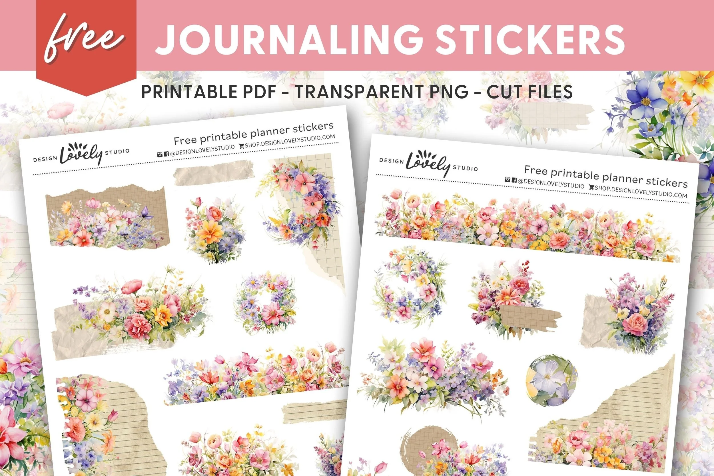 Floral Planner Sticker Set
