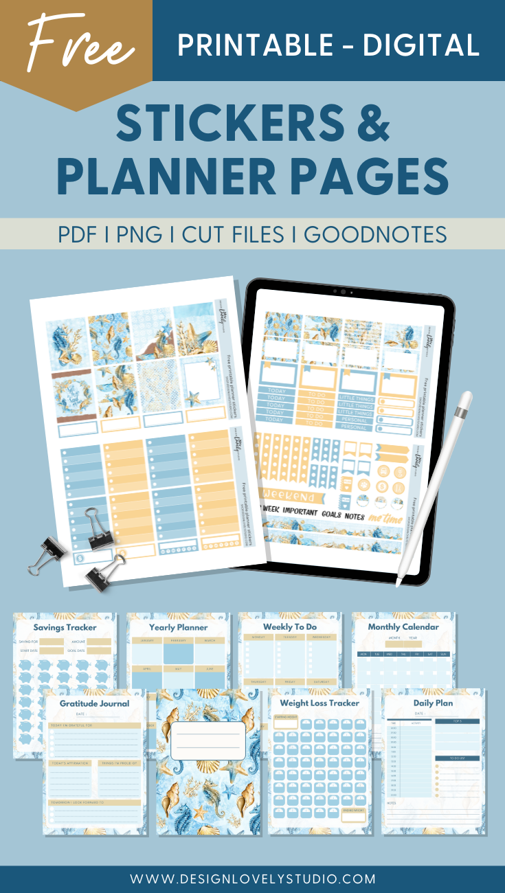 Free Printable Weekly Planner Stickers - Planning Inspired