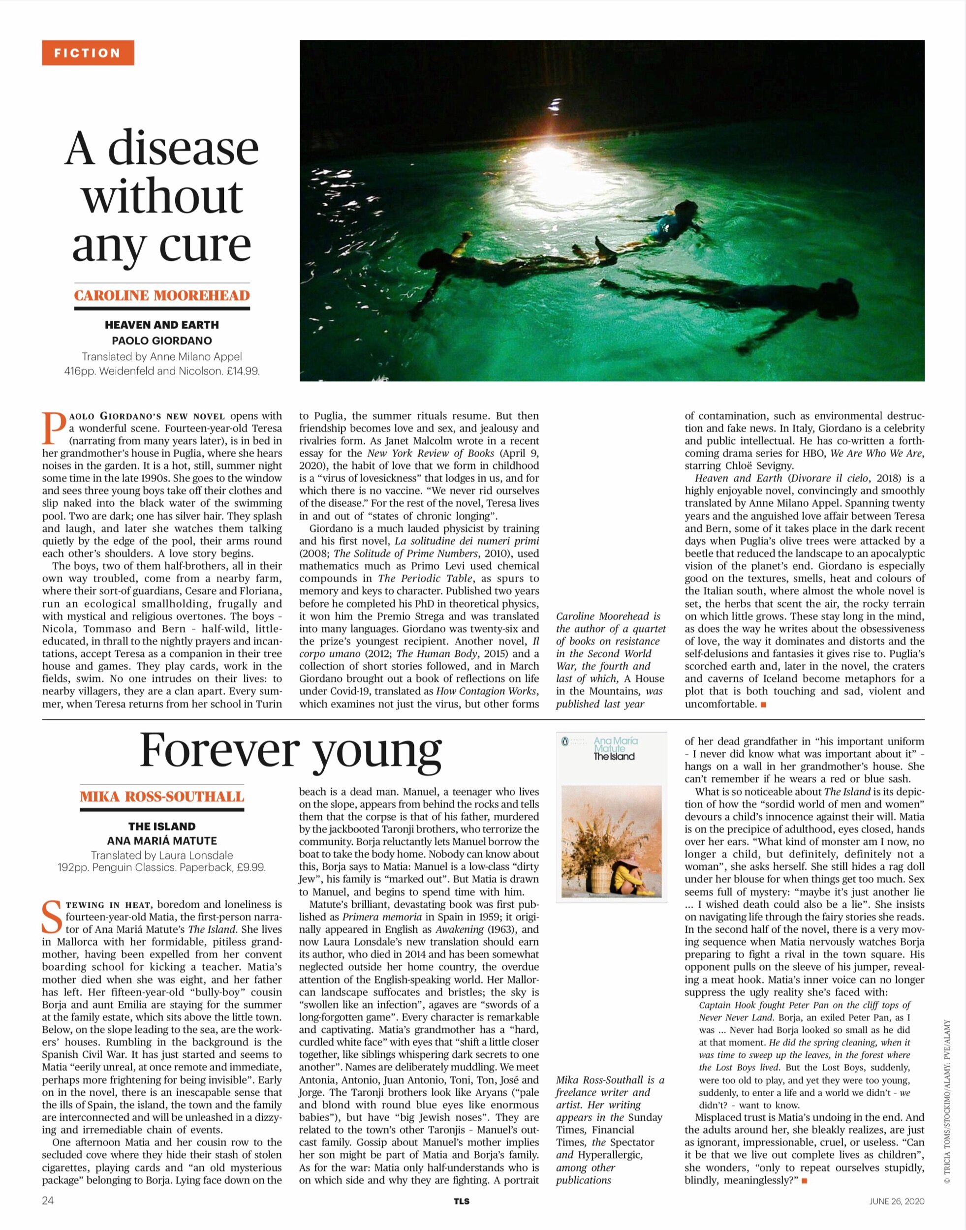 The Times Literary Supplement, 26 June 2020. "Forever Young"