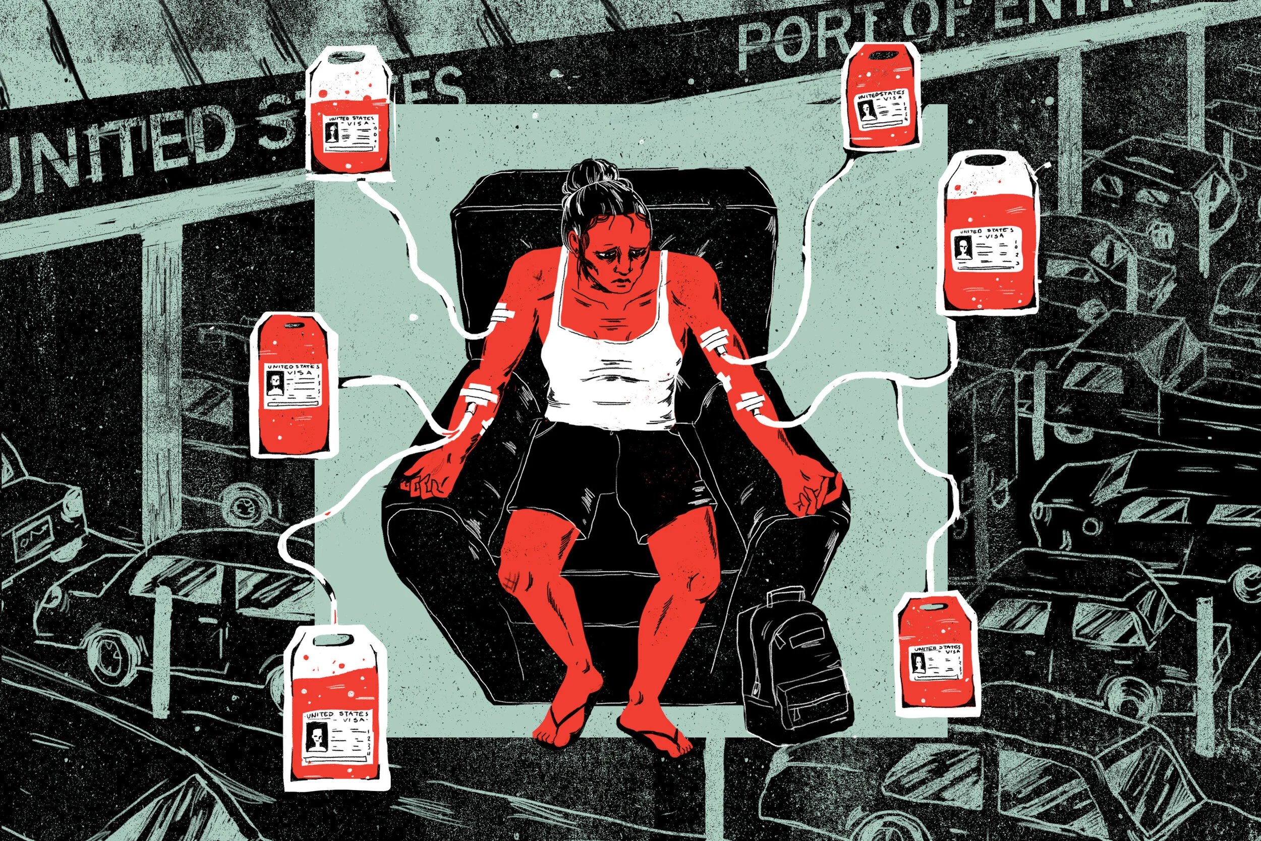 Pharmaceutical Companies Are Luring Mexicans Across the U.S. Border to Donate Blood Plasma