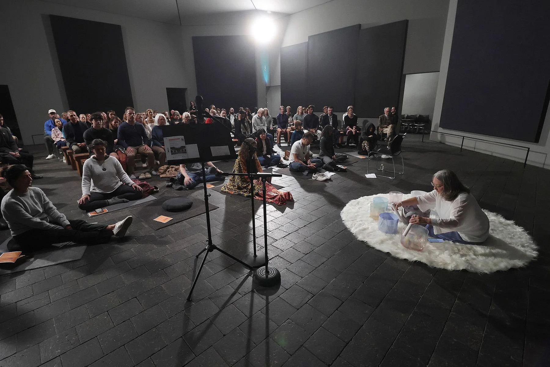 Gena Davis and full audience at Silent Nights 2025.jpeg