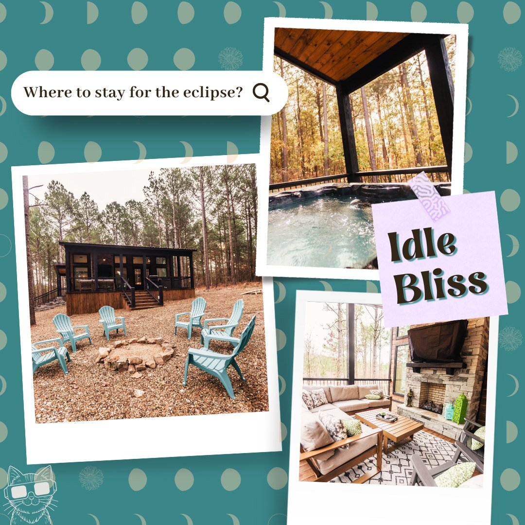 ✨ We have the PERFECT place for you to stay for this once in a lifetime event!
✨ 2 bedrooms, 2.5 bathrooms, sleeps 6, pet friendly! 🐾

🖤 Book now for the weekend of APRIL 8!! 🖤
https://bookings-lakewoodluxurycabins.escapia.com/Unit/Details/183475
