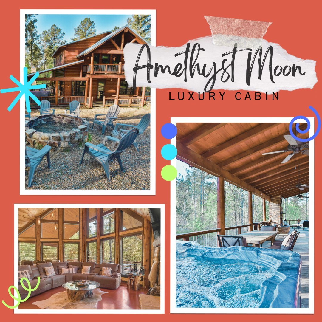 🌟 Dive into Luxury at Amethyst Moon Cabin! ✨
✨ Escape to serenity in this breathtaking cabin nestled in nature's embrace. 
4 Bedrooms + loft, Sleeps 12, pet friendly 🐾

Book your stay now! 🌲💫
https://bookings-lakewoodluxurycabins.escapia.com/Unit