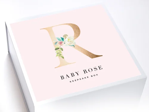 Baby Shower Gift Box White Confetti Box