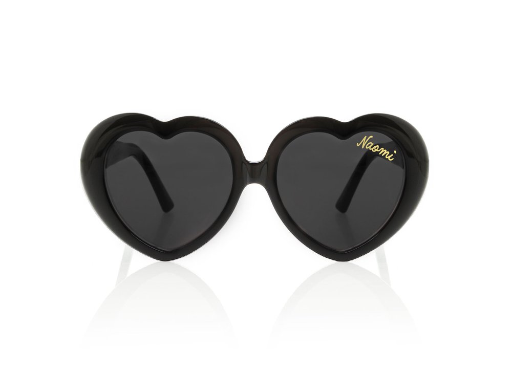 Heart Sunglasses- Custom Name — White Confetti Box display picture 2