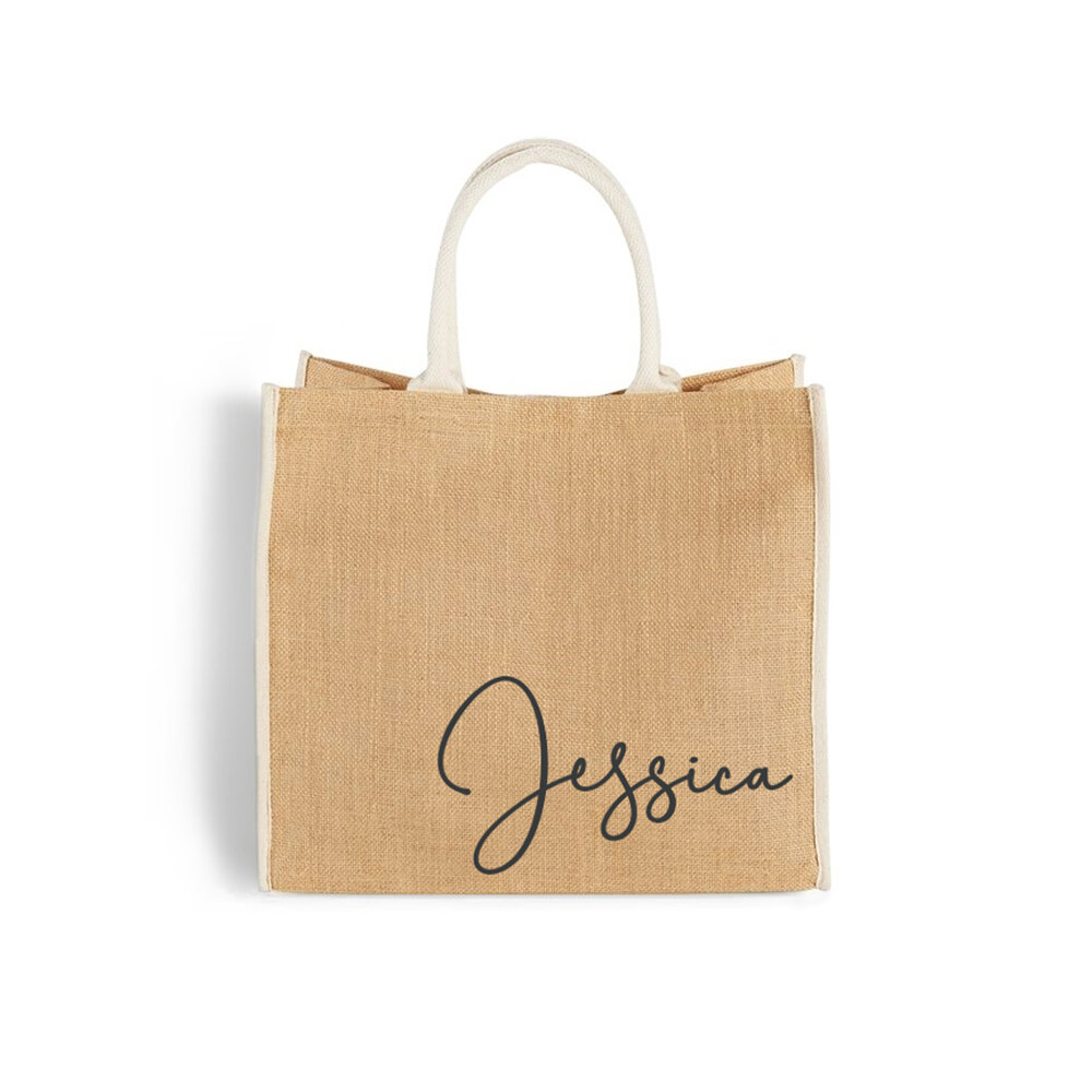 1 set Initial Canvas Tote Bag for teachers gift,Personalized