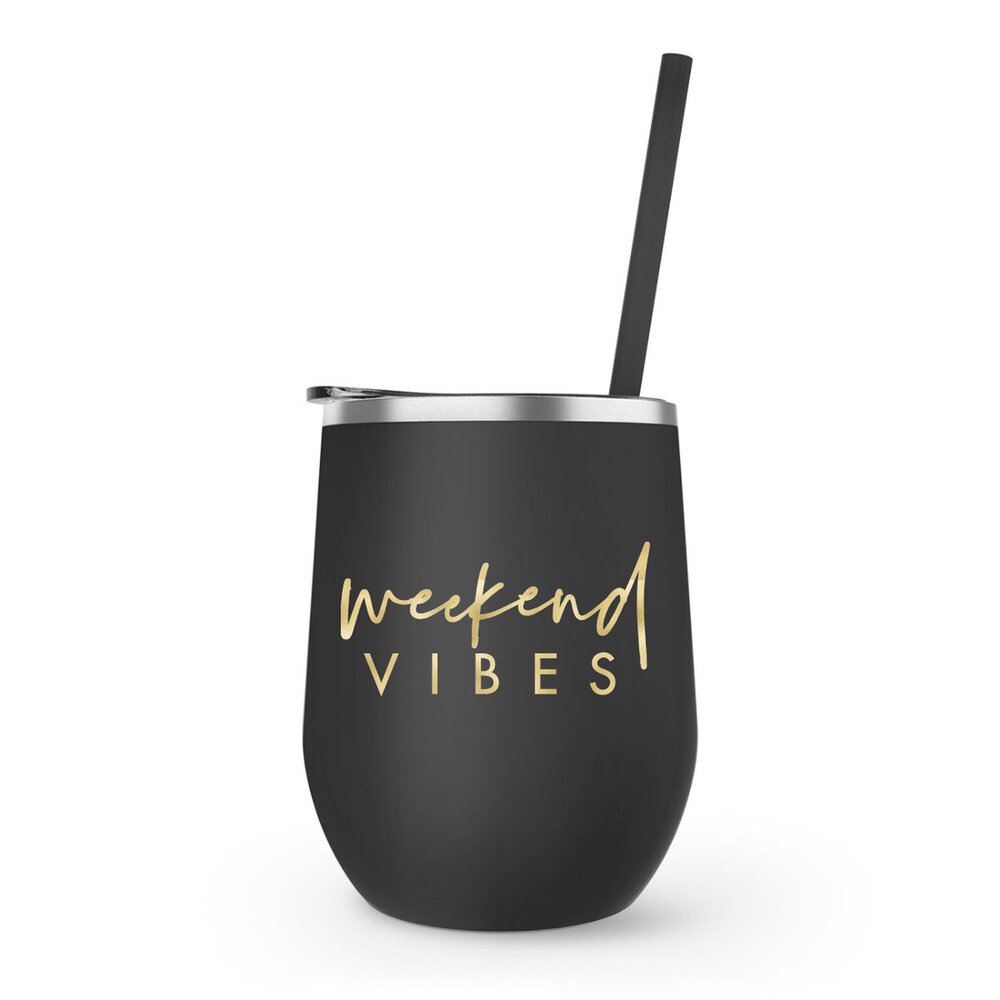 Personalized Wine Tumbler // stainless wine tumbler // Rose Gold // girls  weekend ideas // wine tumblers with straw