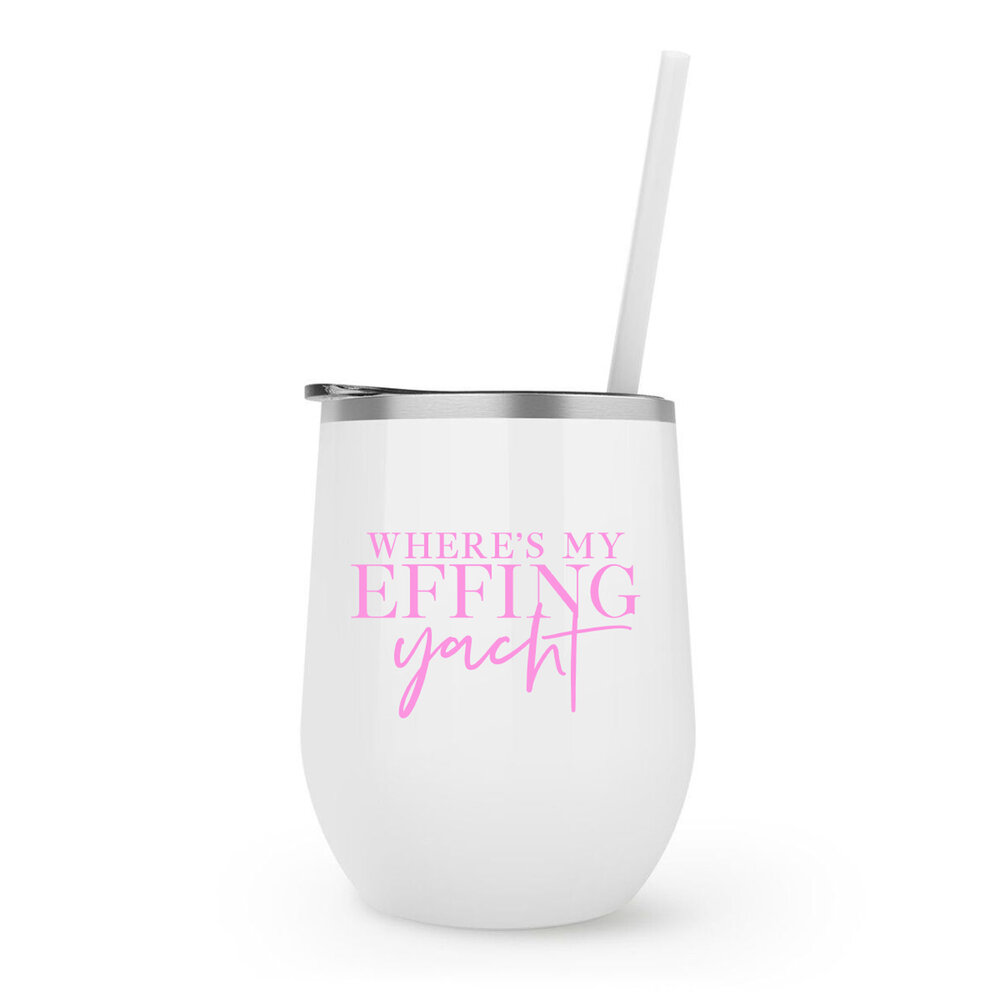 Girls Weekend Wine Tumbler — White Confetti Box