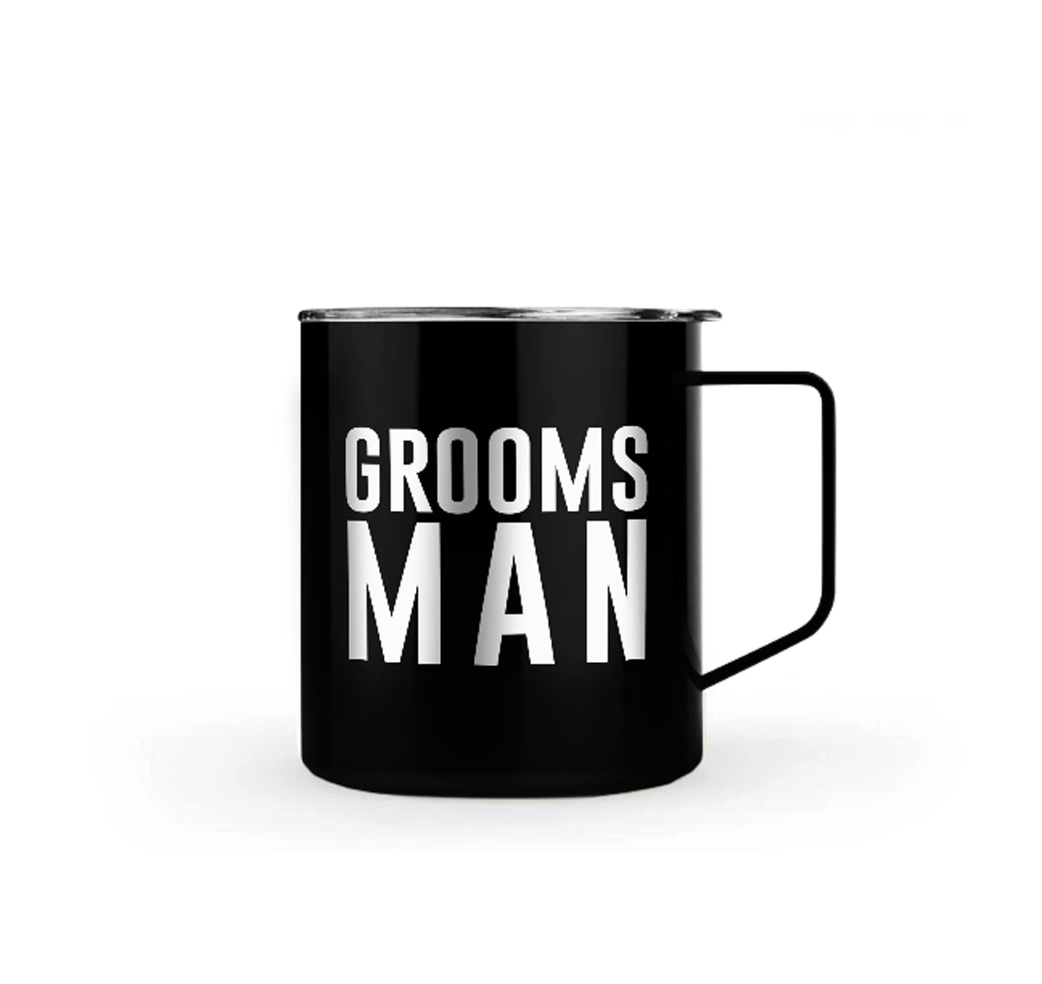 Groomsman Mug — White Confetti Box