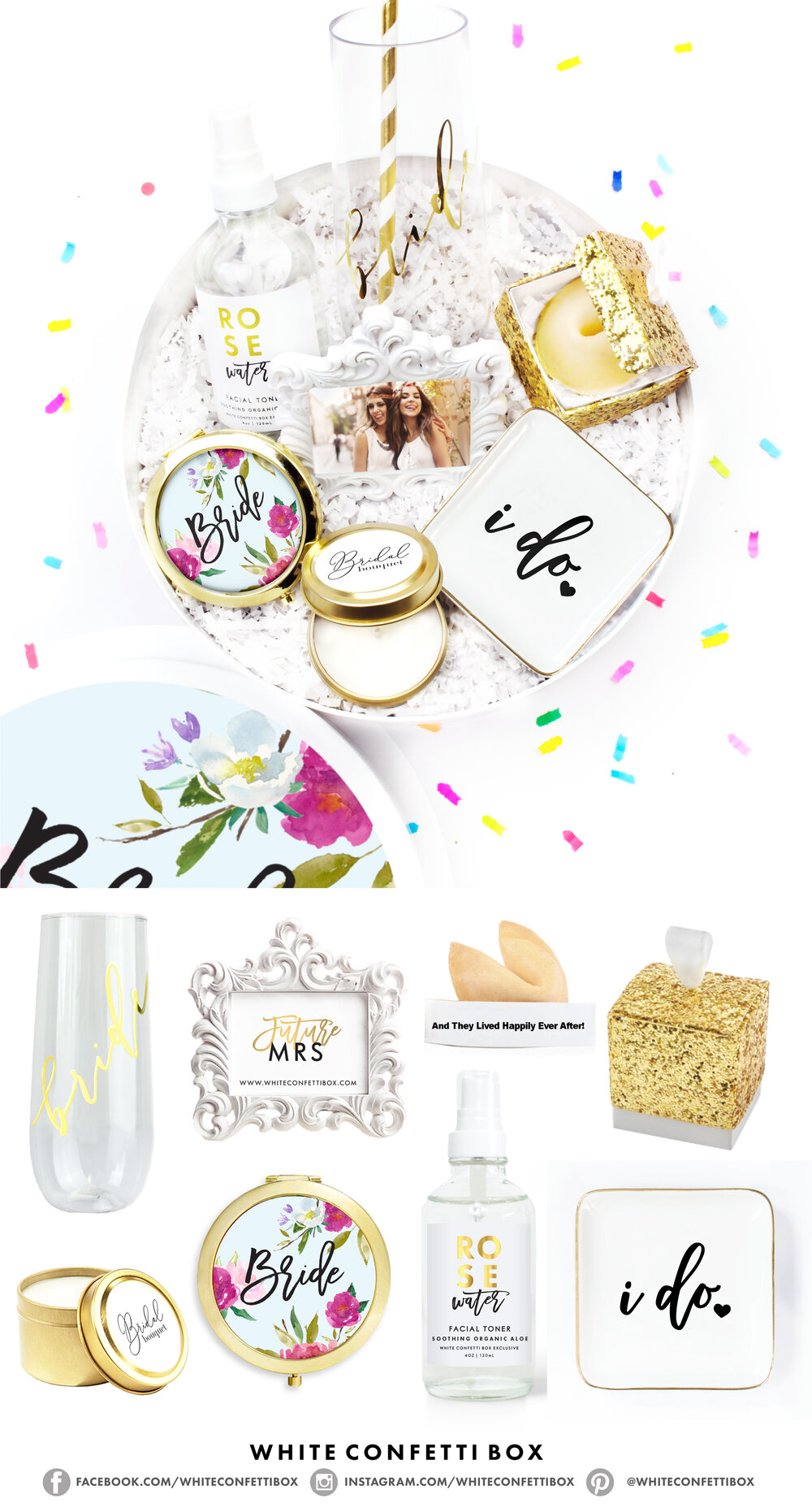  WEDNGGF Bride To Be Gifts Box for Bride Gifts, Bridal Shower  Bachelorette Gifts For Bride, Engagement Gifts For Her,Bachelor Party  Gifts, Glass Tumbler Cup, Mug, Scented Candle : Home & Kitchen
