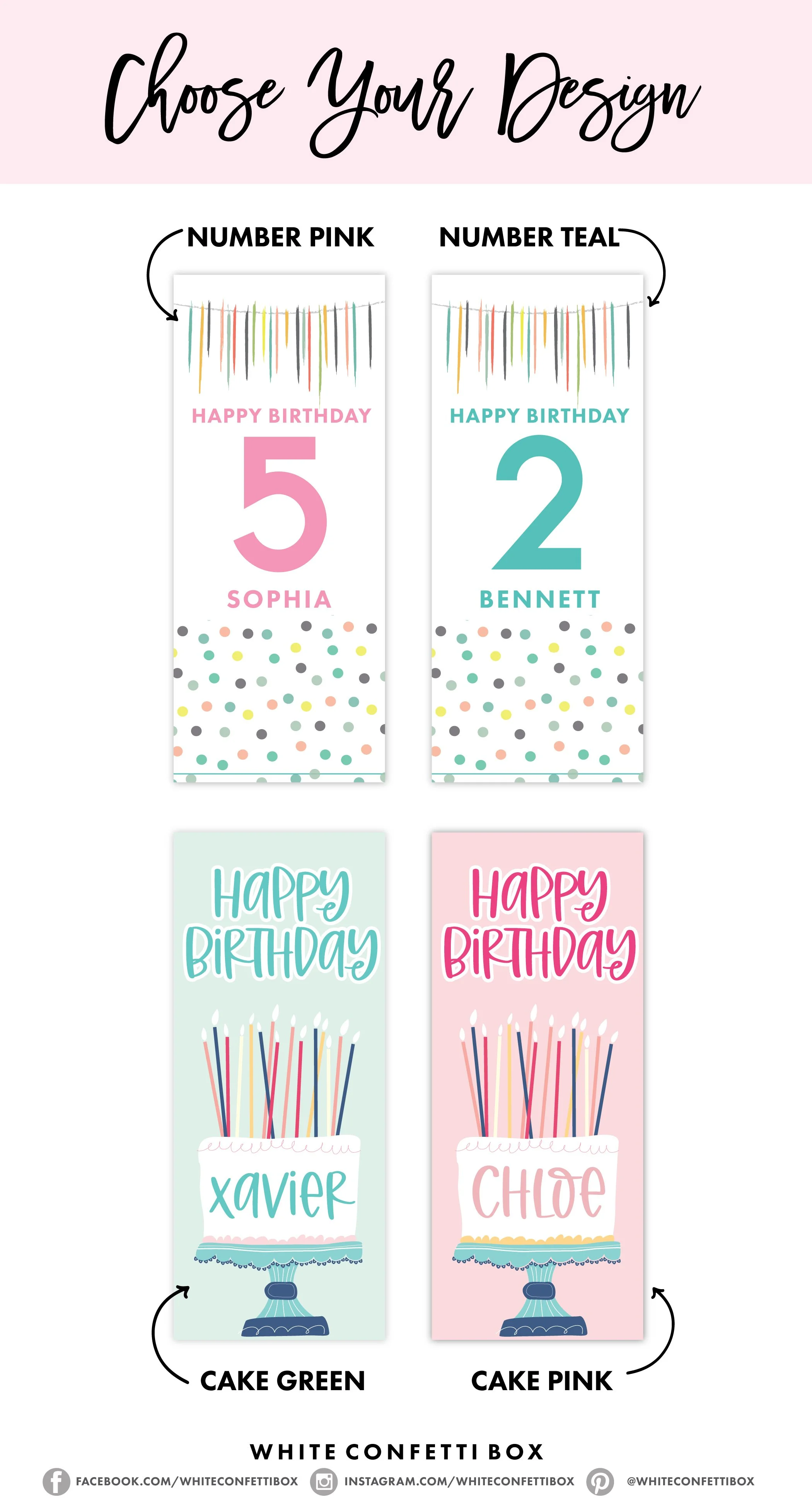 Inexpensive Birthday Party Favor (BULK) — White Confetti Box