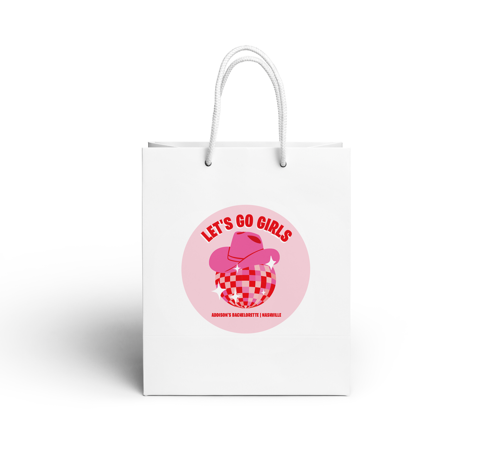 Bachelorette Party Bags - SET OF 10 — White Confetti Box
