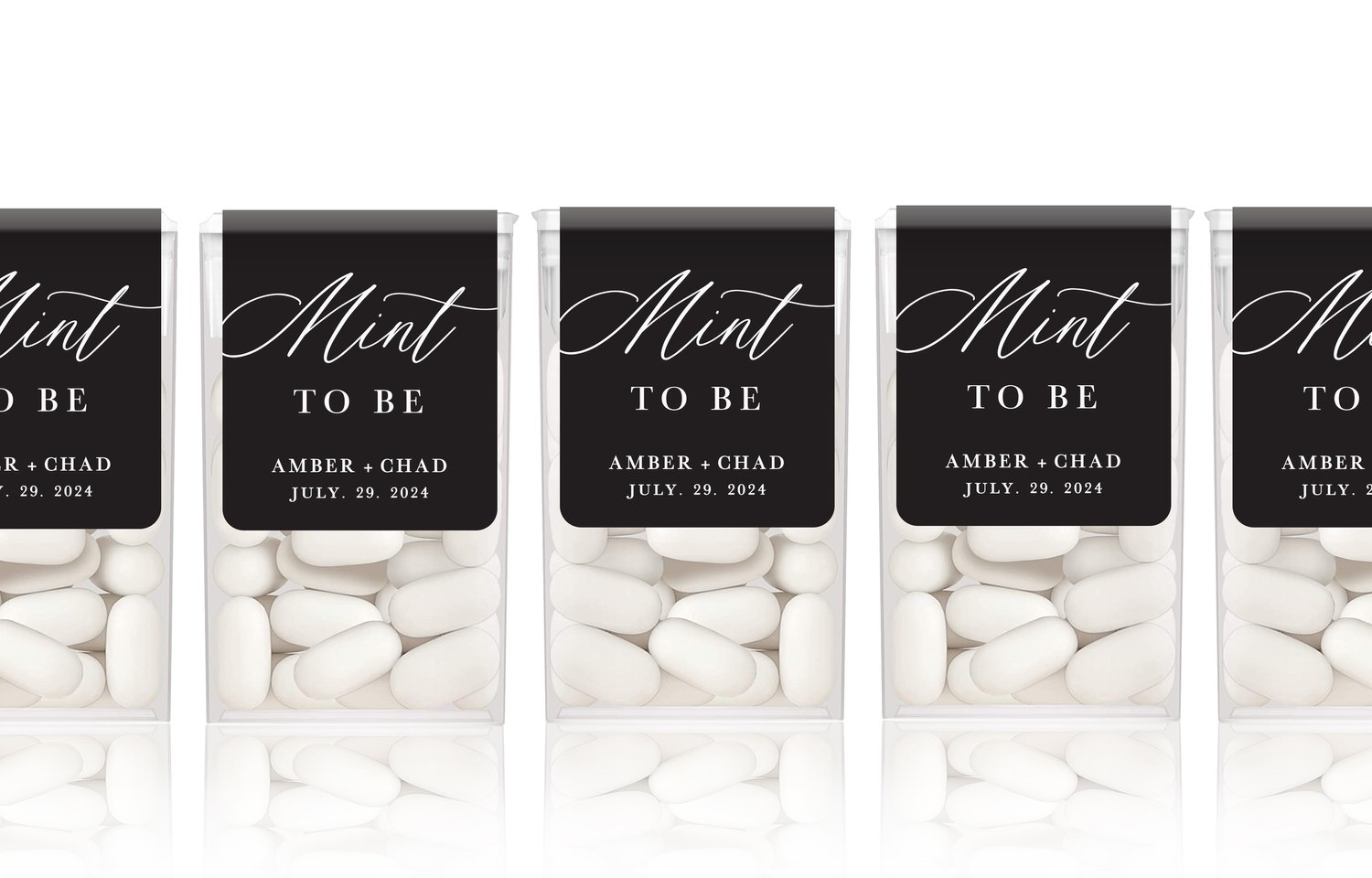 BULK Wedding and Bridal Shower Matches- SET OF 50 BOXES — White Confetti Box