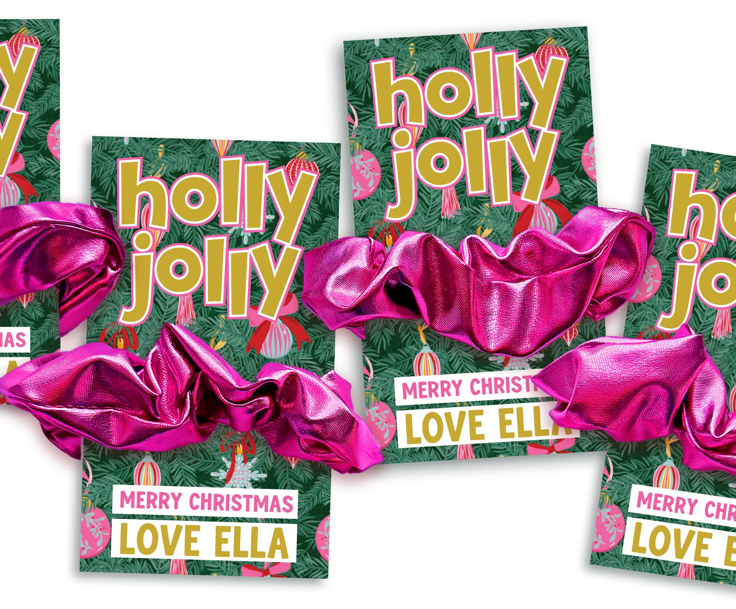 SCRUNCHIES-Holly-Jolly-DEEP-FUSCHIA-Tree-Ornament.jpg (Copy)