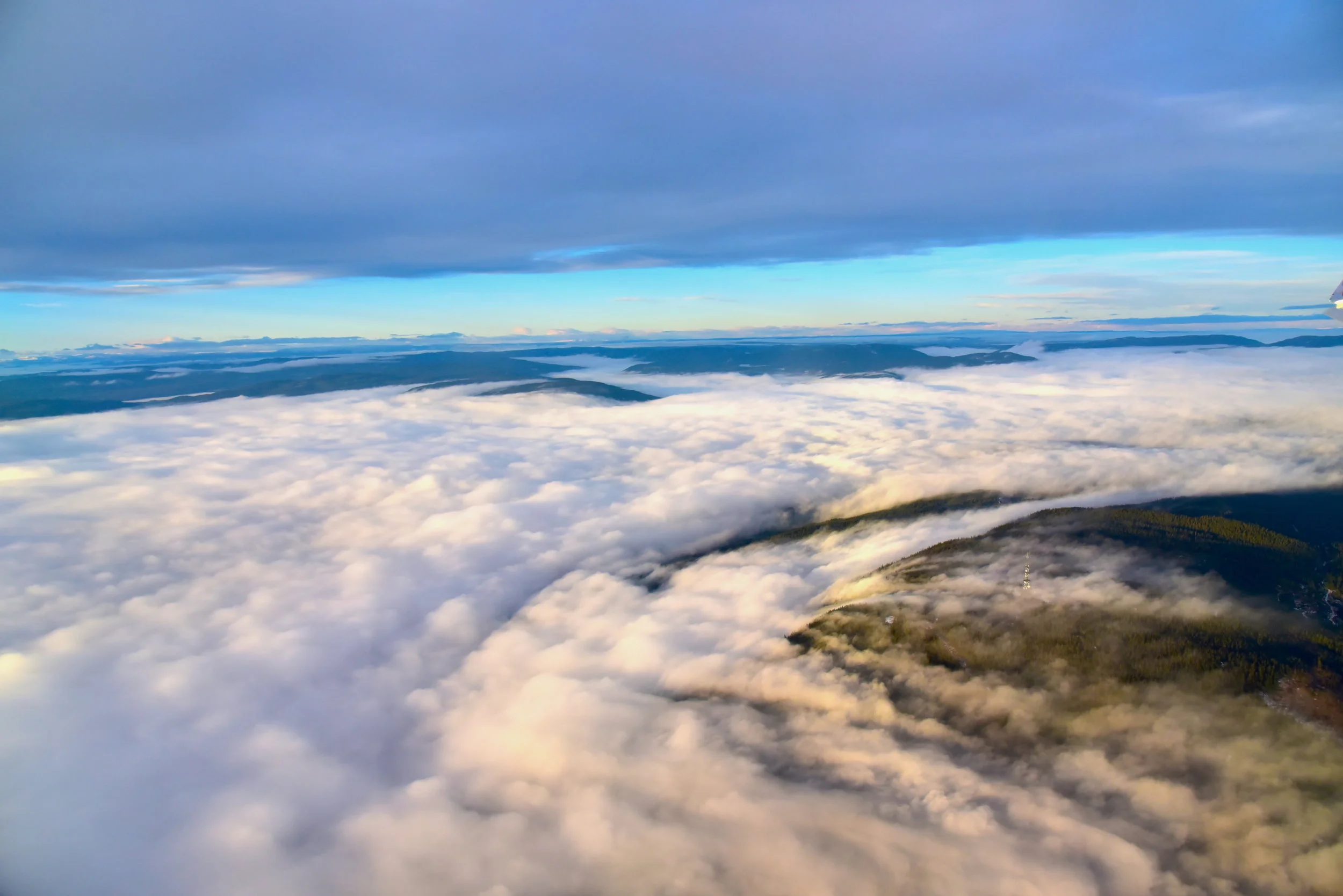 A birdview from the plane, Norway