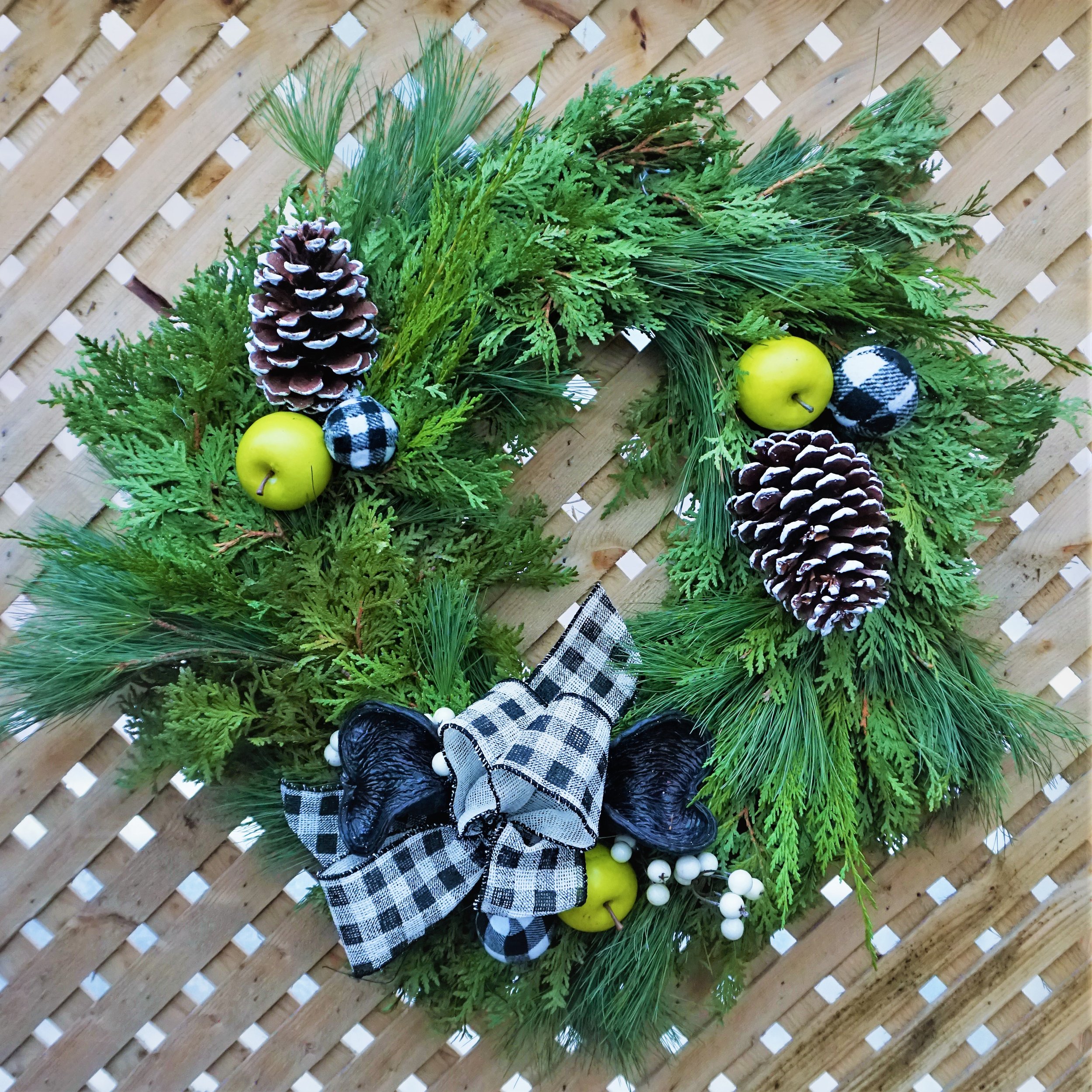 Workshop - Holiday Evergreen Wreath: Thurs Nov 27 or Thurs Dec 3 at 7pm