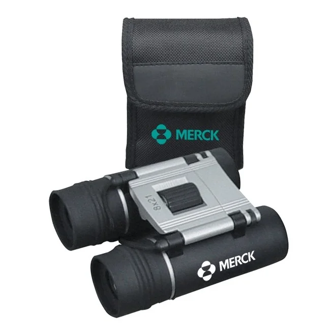 8 x 21 binoculars (objects appear 8 x closer) - Carry case with belt loop attachment - Individually boxed . 3" W x 4" H