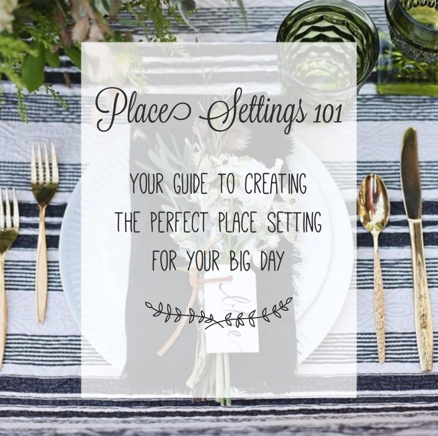 Place Settings 101