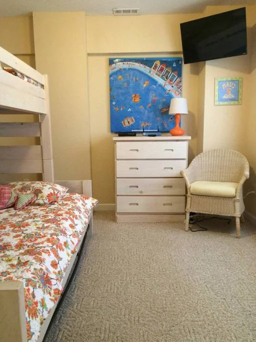 Twin-Double Bunk Bed room on Ground Level with Double Trundle.jpg
