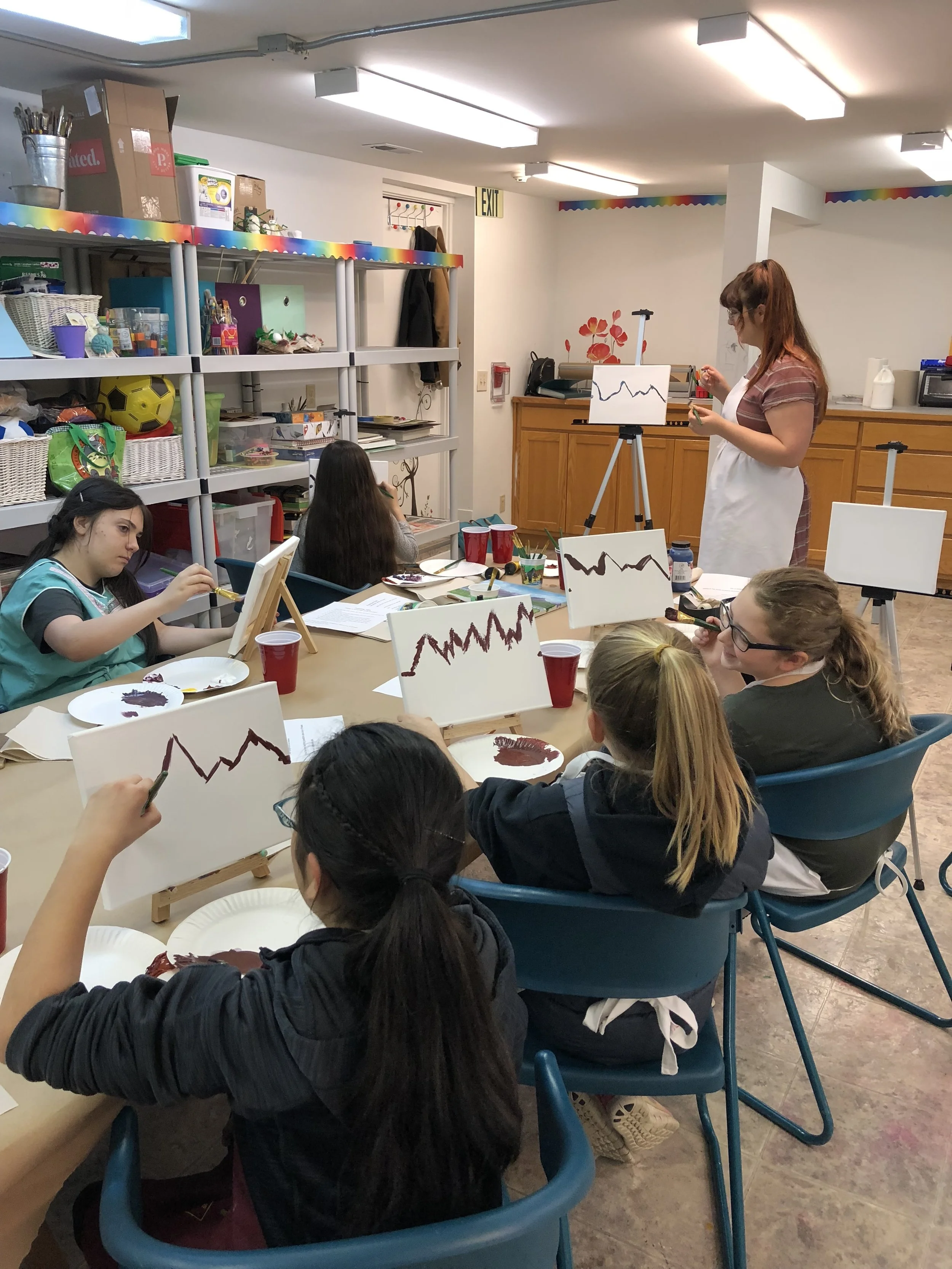Painting art party for kids