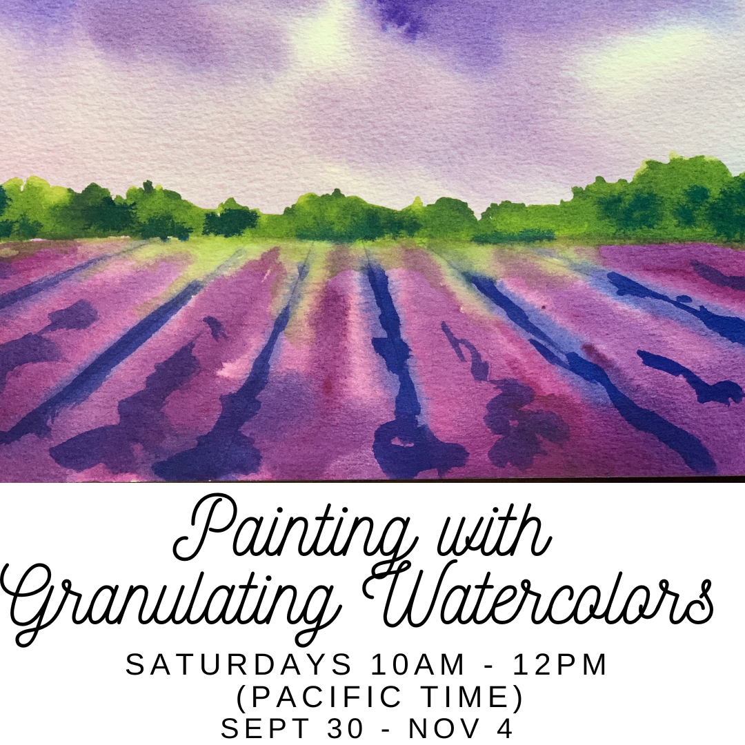PAINTING WITH GRANULATING WATERCOLORS — Cloud 9