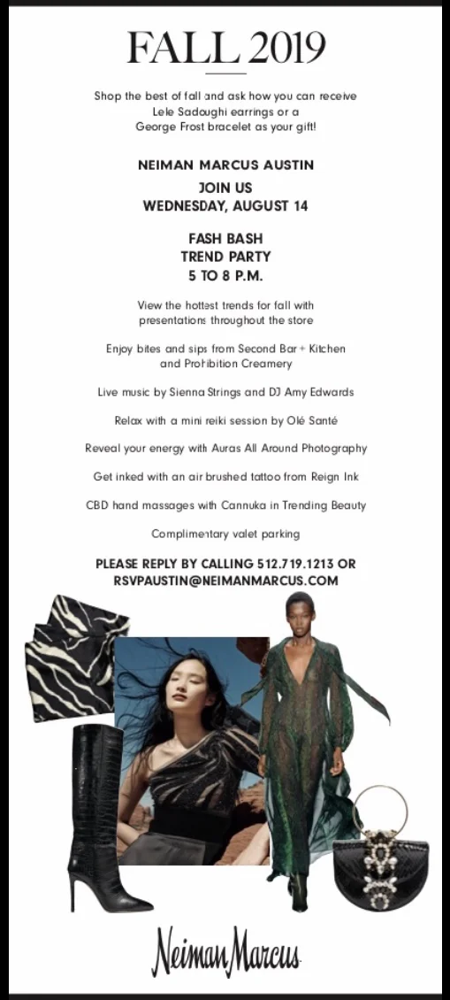 Neiman Marcus Austin- Fash Bash Trend Party 