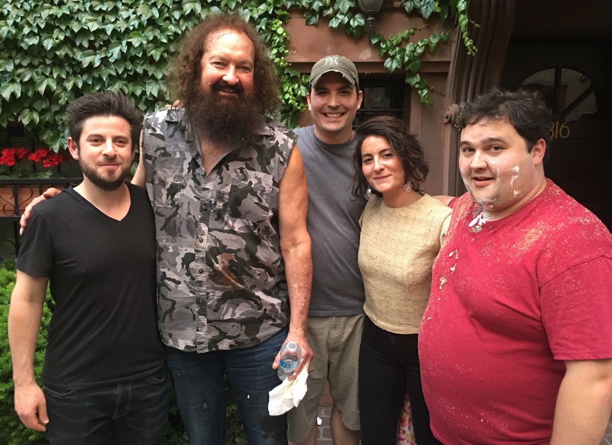  Cast and crew of  Weight , including filmmaker Rob Margolies and actor Randy Quaid. 